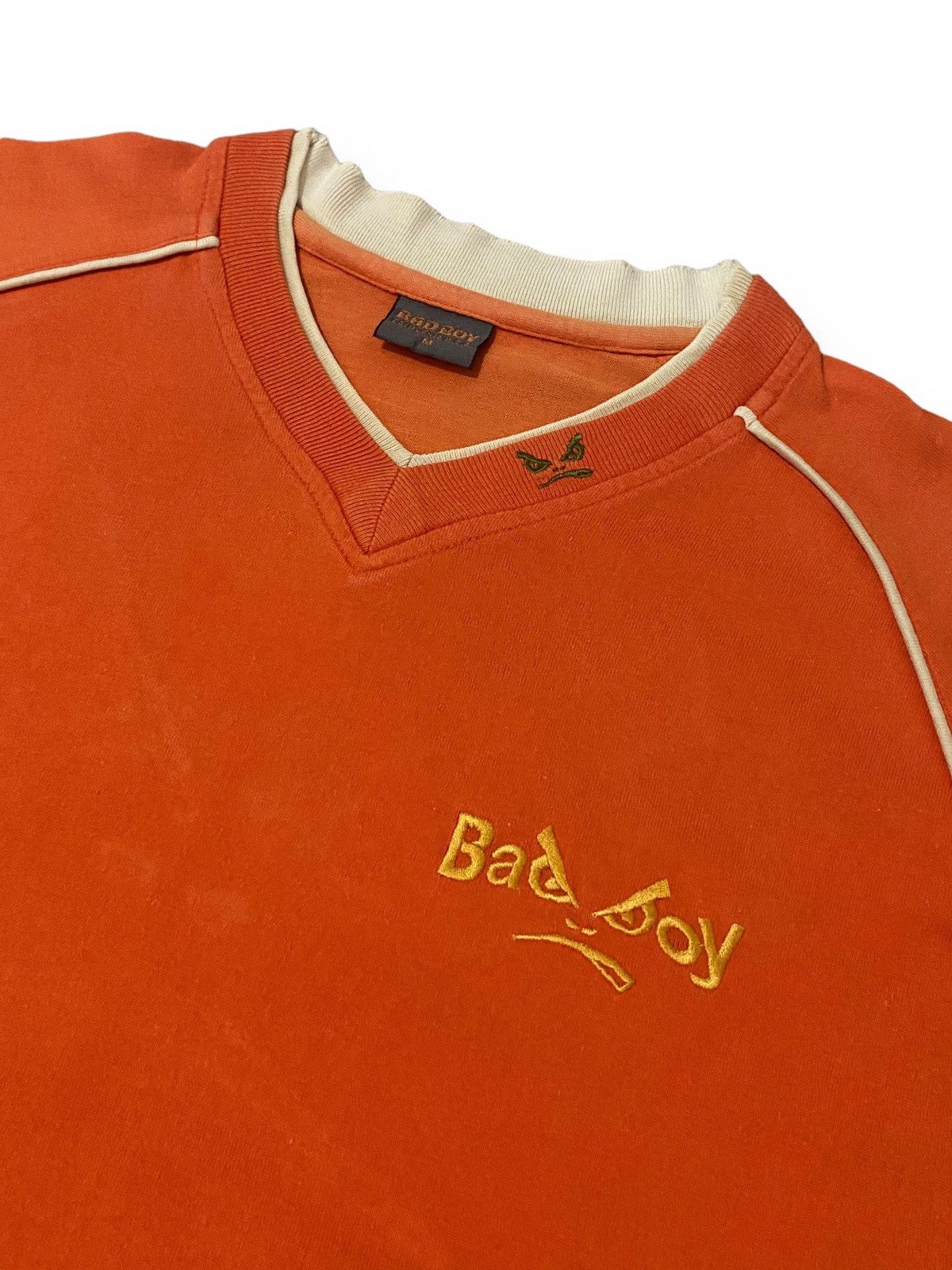 Beauty Beast × Japanese Brand Japan Badboy Big Logo Embroidered V Collar Tshirt Size US M / EU 48-50 / 2 - 5 Thumbnail