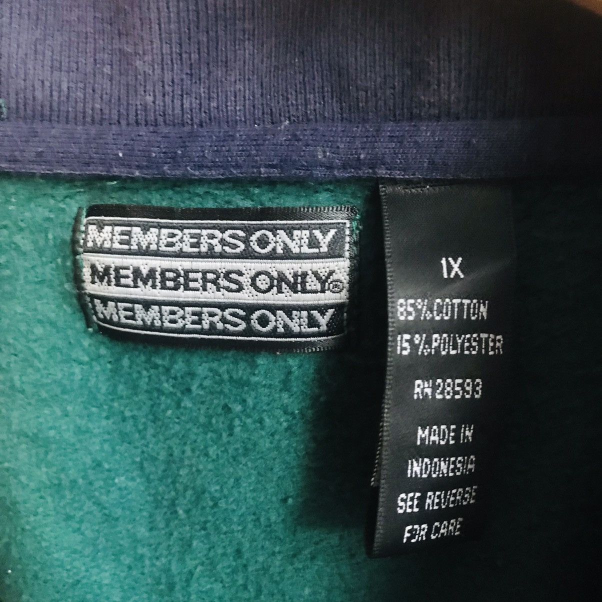 Members Only × Vintage Members Only Double Collar Sweatshirt Size US L / EU 52-54 / 3 - 3 Thumbnail