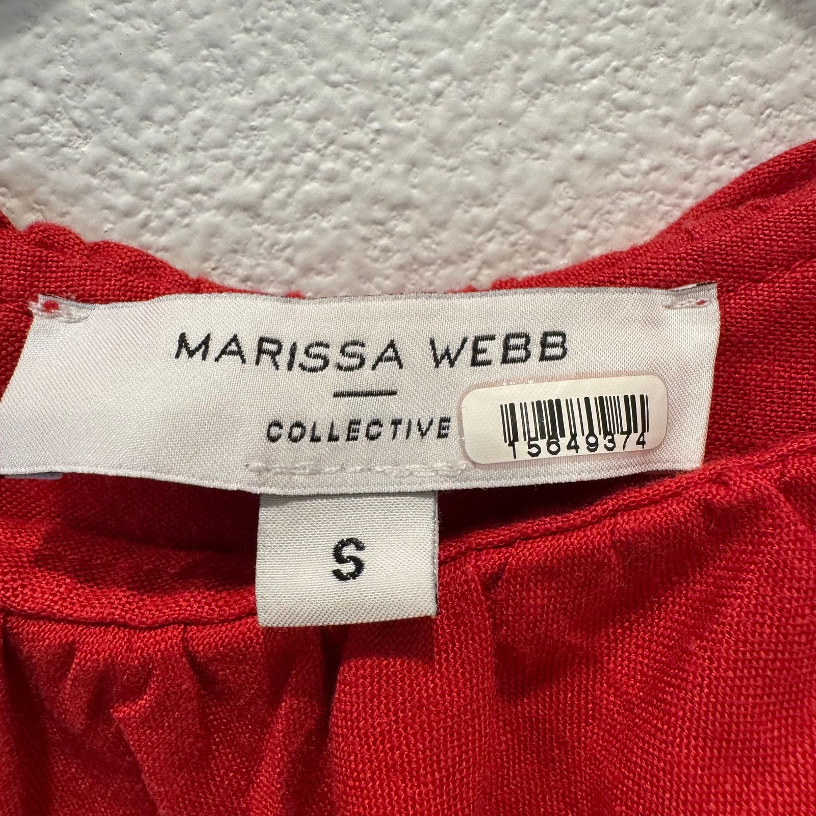 REVOLVE Marissa Webb Red Ruffle Off The Shoulder Belted Mini Dress Size S / US 4 / IT 40 - 7 Thumbnail
