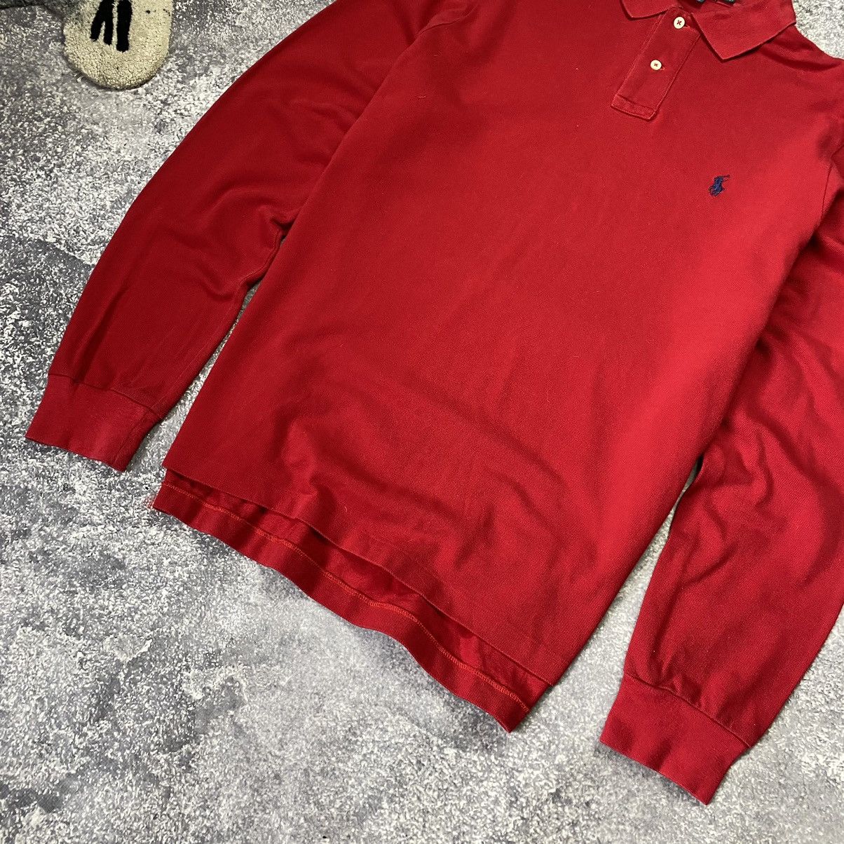 Vintage Vintage Polo Ralph Lauren Small logo basic Longsleeve polo Size US L / EU 52-54 / 3 - 7 Thumbnail