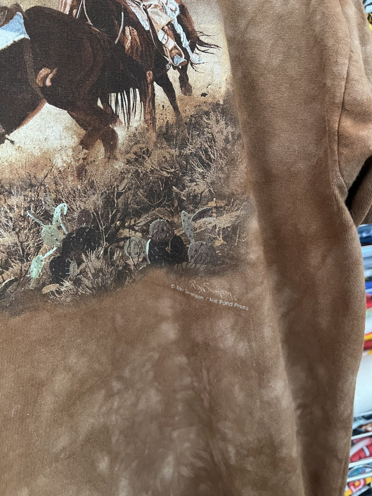 Liquid Blue 90s Cowboys Ray Swanson Tie Dye Art Tee Levis Marlboro Size US XL / EU 56 / 4 - 4 Thumbnail