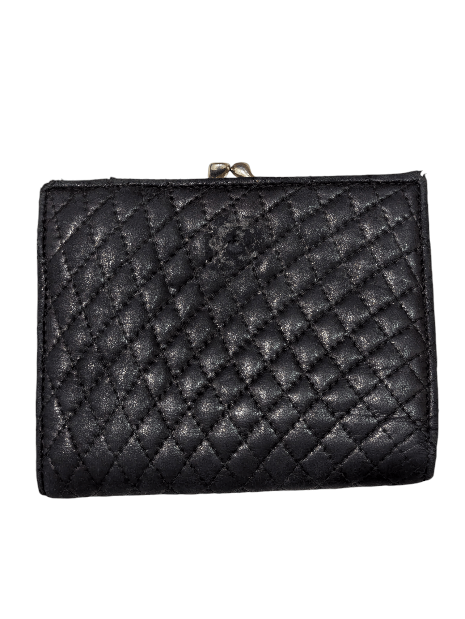 THRASHED BALLY QUILTED WALLET PURSE