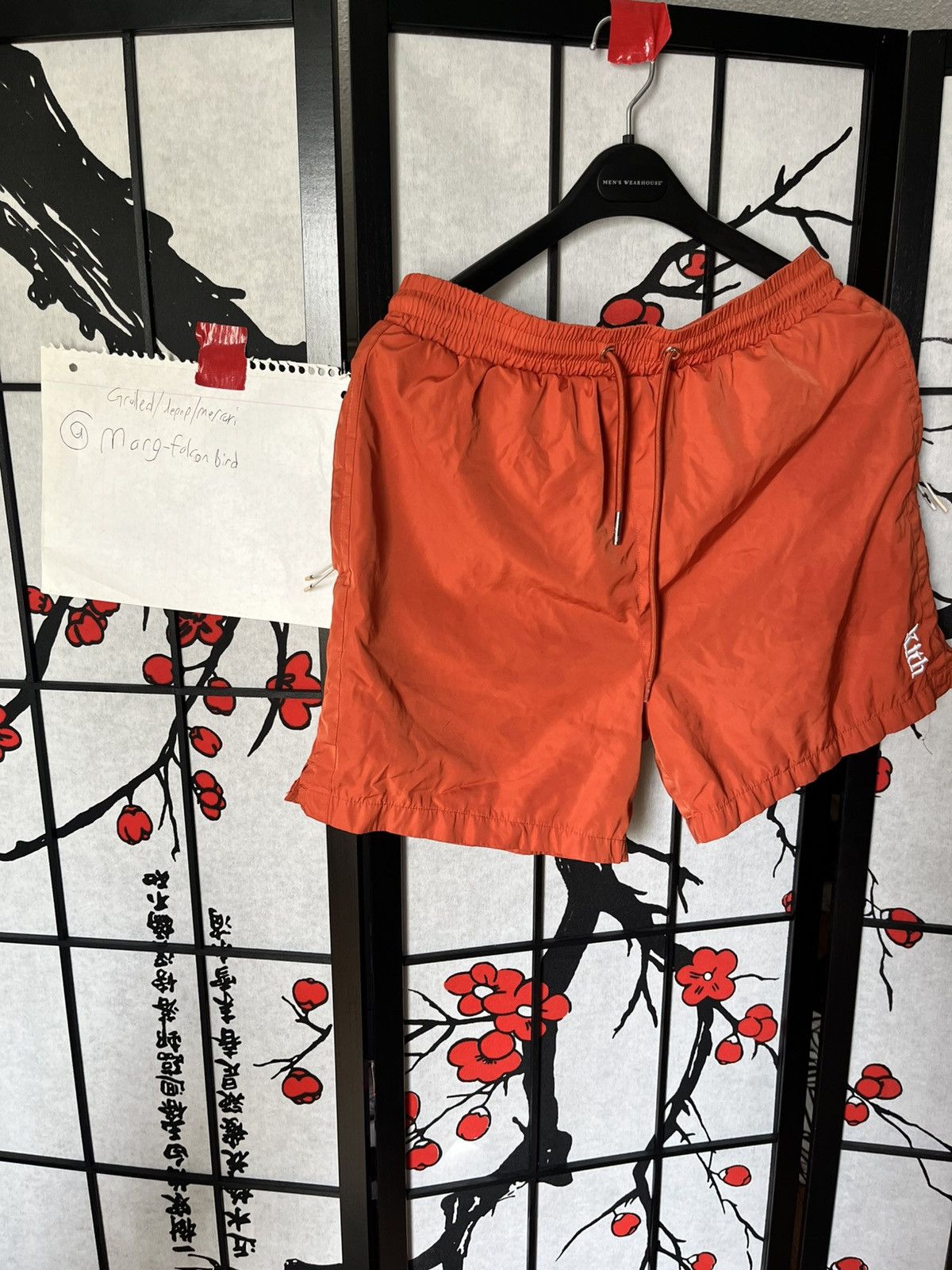 Kith Orange Shorts Mesh Inside (Slightly Used)