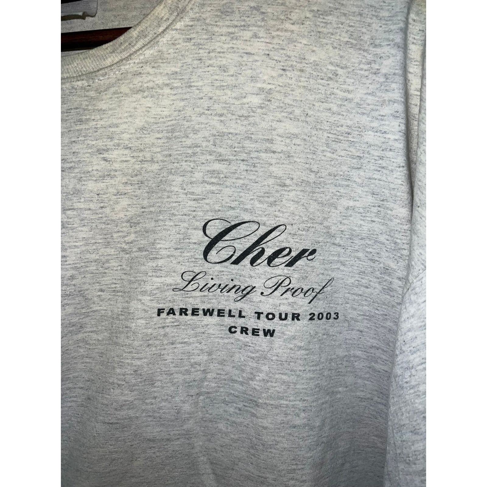 Giant Vintage Cher Living Proof Shirt Farewell 2003 Yellowed VTG 2 Size US XXL / EU 58 / 5 - 3 Thumbnail