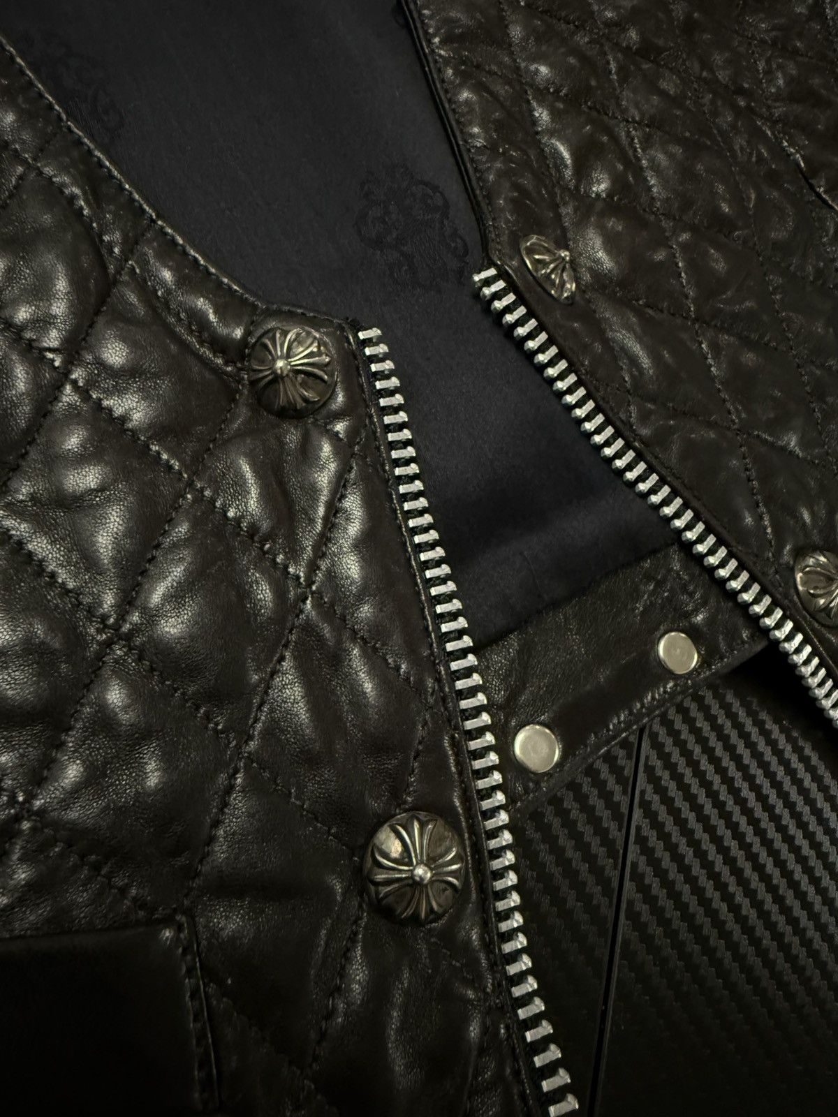 Chrome Hearts Chrome Hearts quilted leather vest Size S / US 4 / IT 40 - 2 Thumbnail