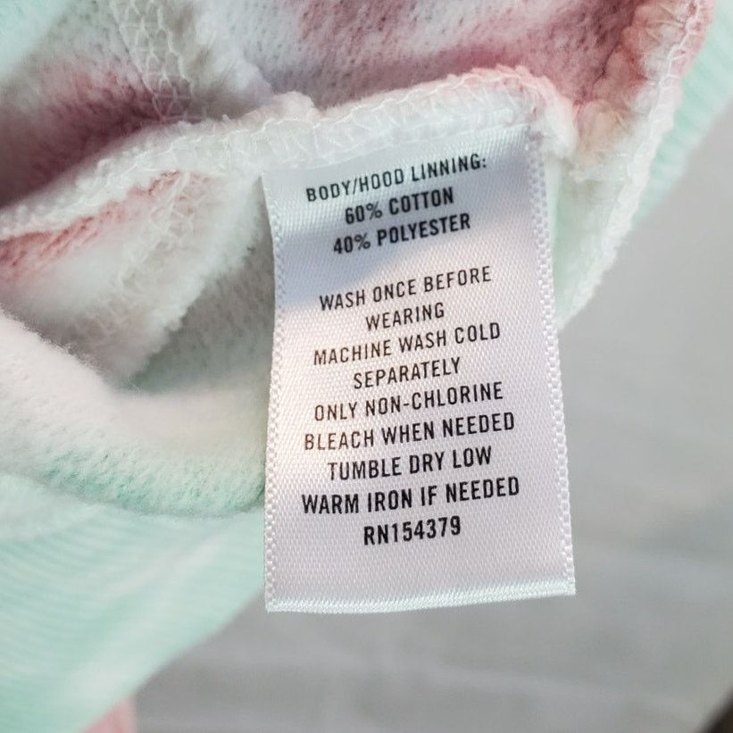 Aeropostale Aeropostale Red Green Tie Dye Crop Hoodie Small Size S / US 4 / IT 40 - 5 Thumbnail