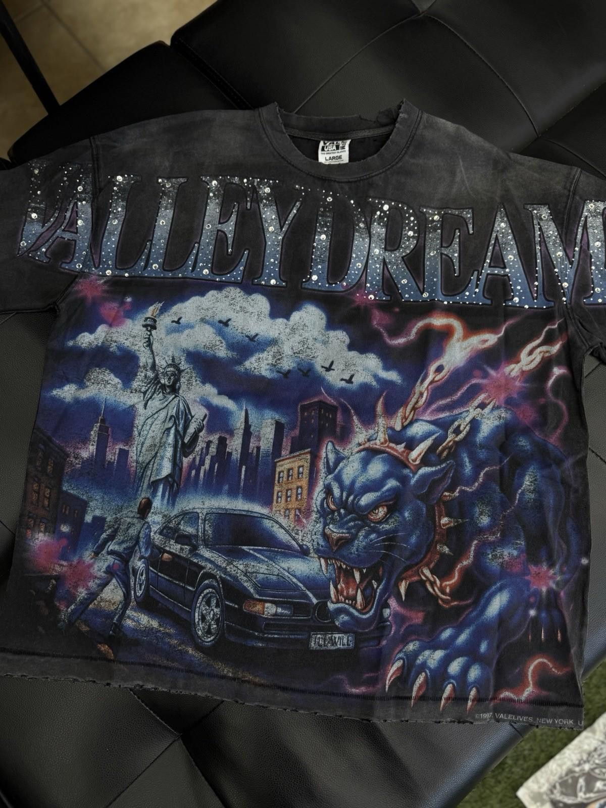 Vale Size Large - Vale Forever Summer Stone Bling Tee Authentic Size L / US 10 / IT 46 - 2 Thumbnail
