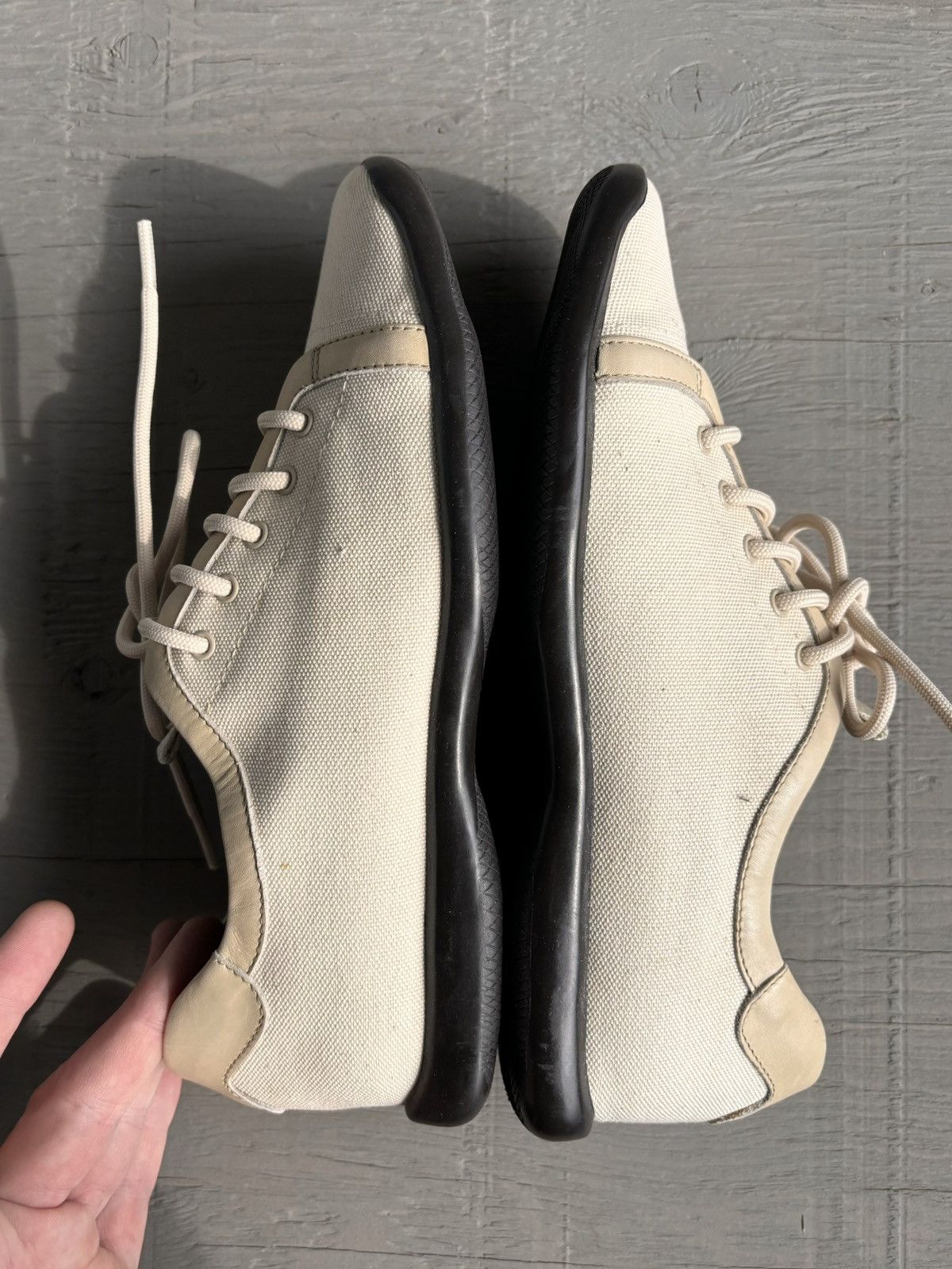 Prada × Vintage 2000s Prada Shoes Vintage Square Toe Sport Canvas 90s 3864 Size US 7 / IT 37 - 11 Thumbnail