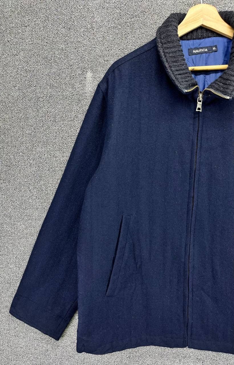 Nautica Vintage Nautica Navy Blue Wool Jacket Size US XL / EU 56 / 4 - 3 Thumbnail