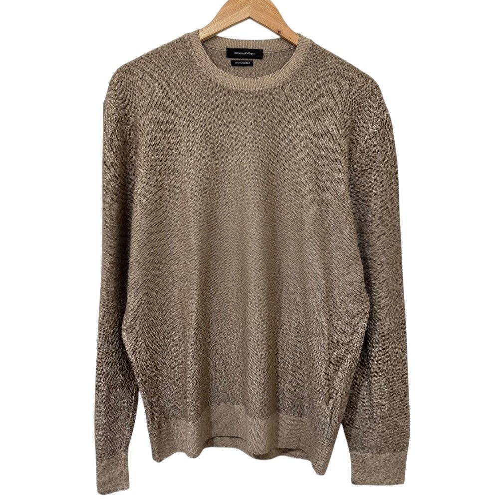 Zegna Ermenegildo Zegna 100% Cashmere Knit Natural Material Tops DUTY FREE for USA