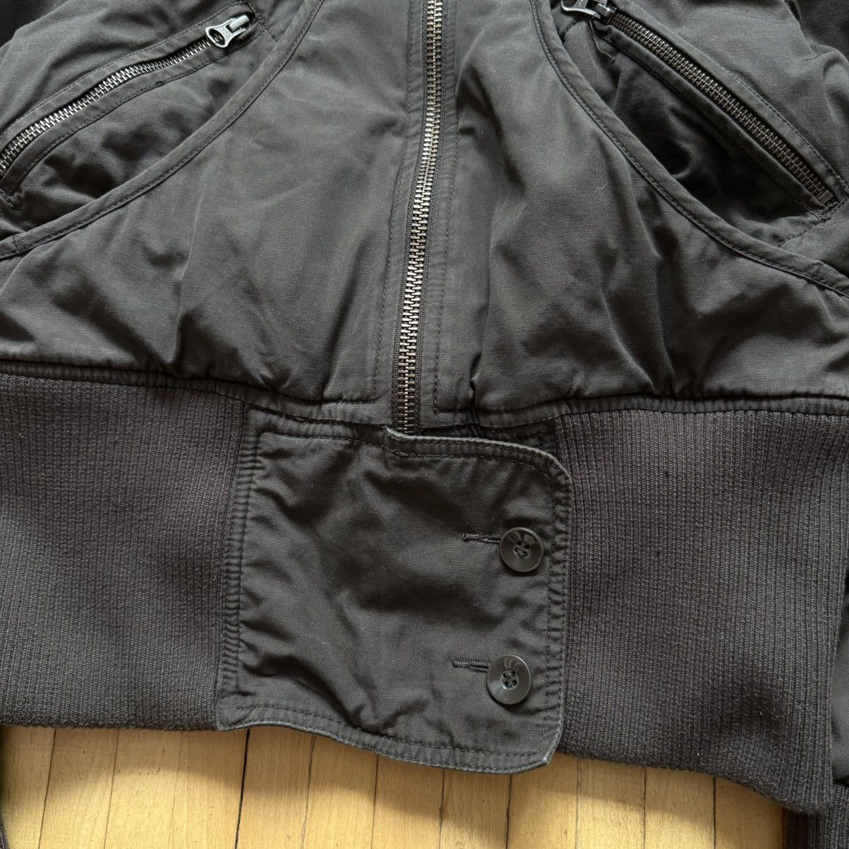 If Six Was Nine 📌 Vintage Crazy Y2K HM Cropped Bomber Jacket Size S / US 4 / IT 40 - 5 Thumbnail