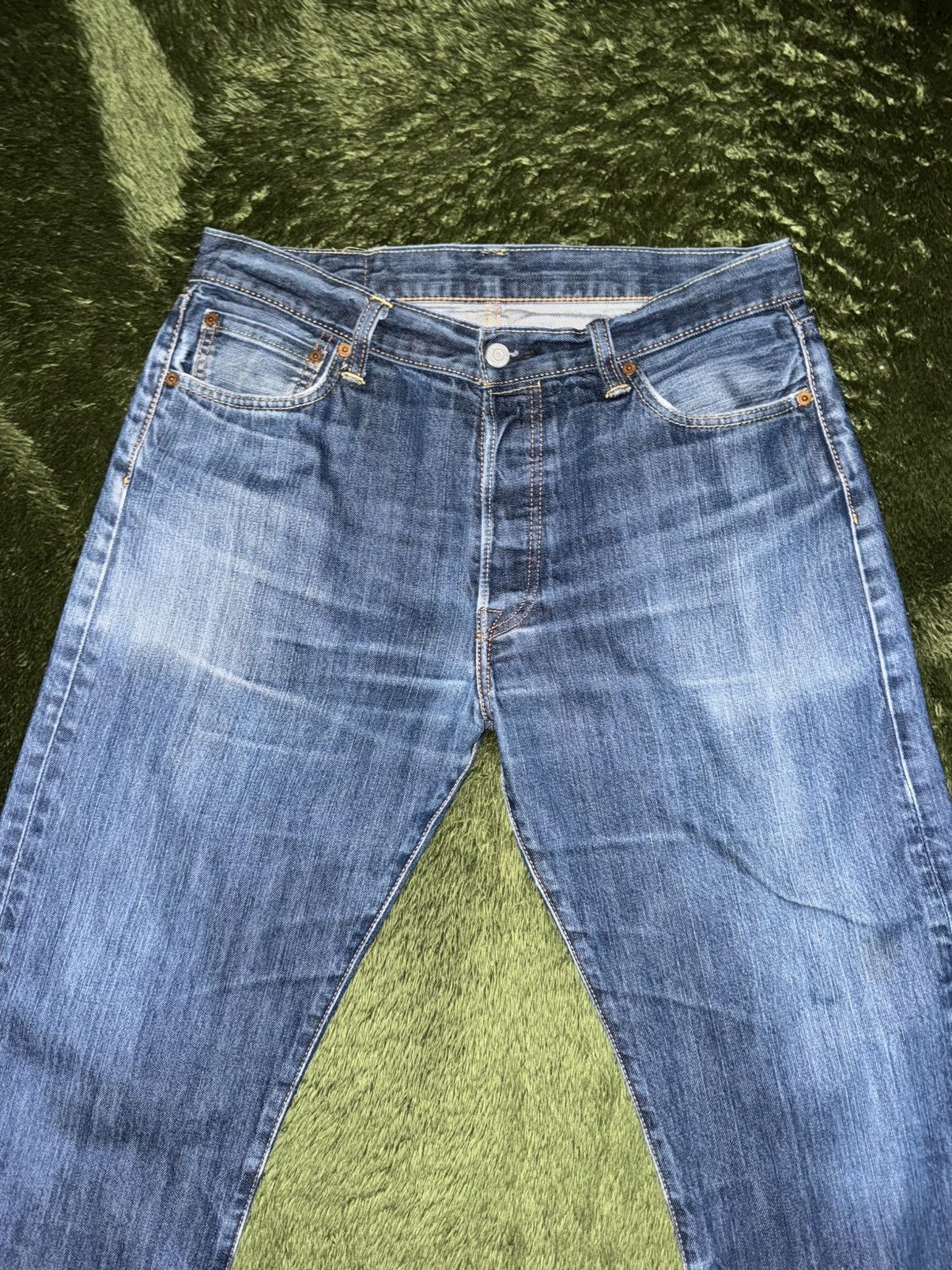 Levi's [W34/L32] Levi’s 501 Original Blank Tab Denim Pants Indigo Size US 34 / EU 50 - 5 Thumbnail