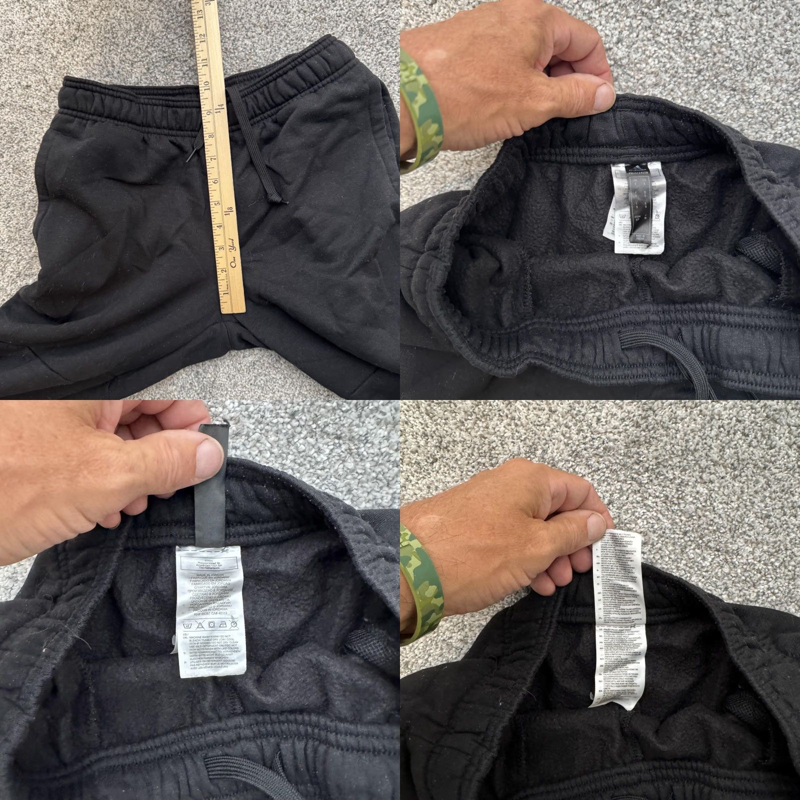 Adidas Adidas Pants Mens Small Fleece Athletic Jogger Drawstring Waist 26x28.5 Size US 29 - 8 Thumbnail