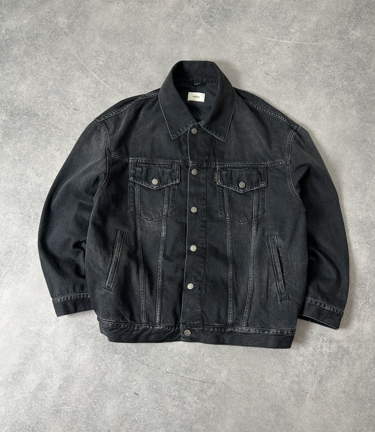 Haikure Haikure Janet Mid black oversized denim jacket Size S / US 4 / IT 40 - 1 Thumbnail