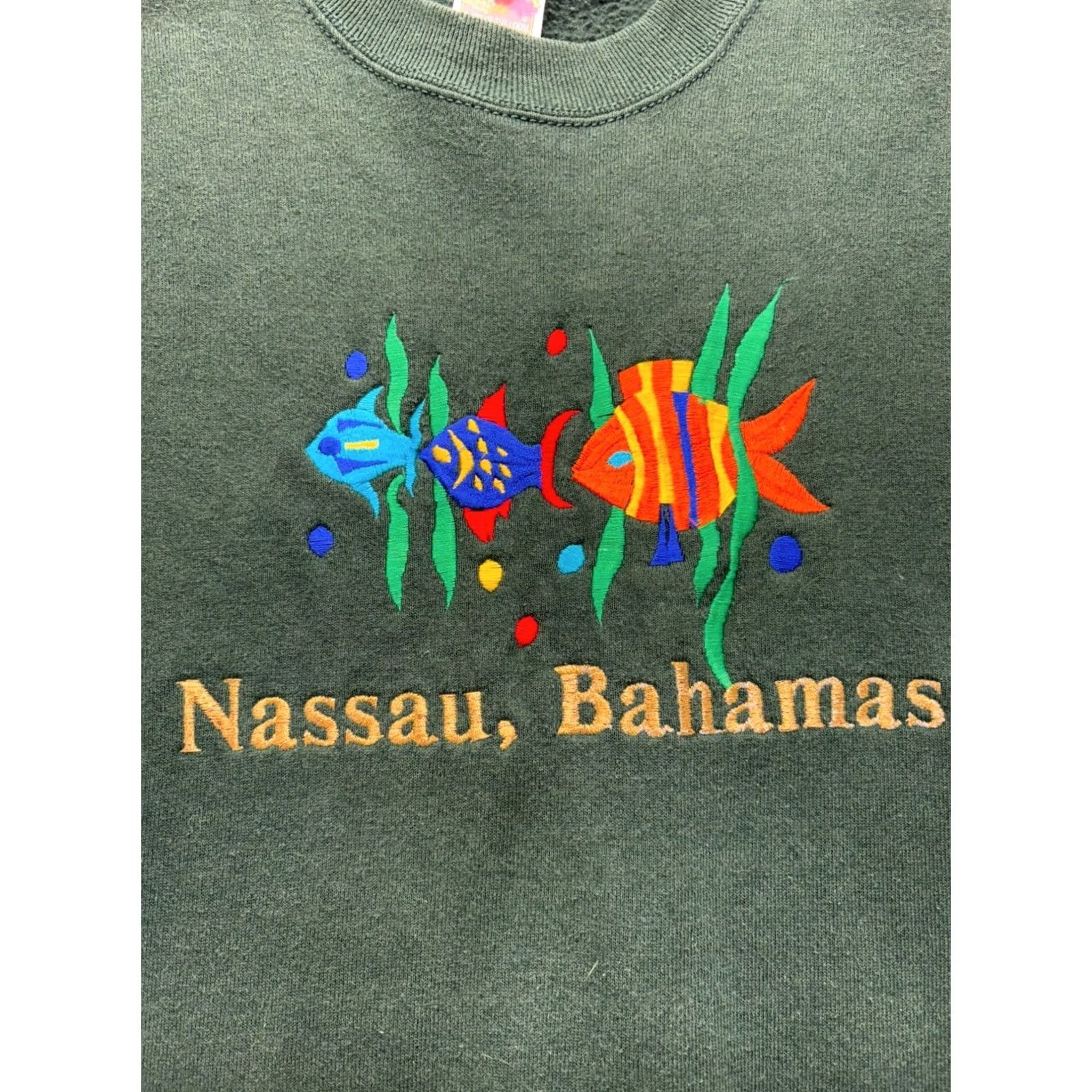 Fruit Of The Loom Vintage Fruit of the Loom Nassau Bahamas Sweatshirt #7588 - Womens M Size M / US 6-8 / IT 42-44 - 3 Thumbnail