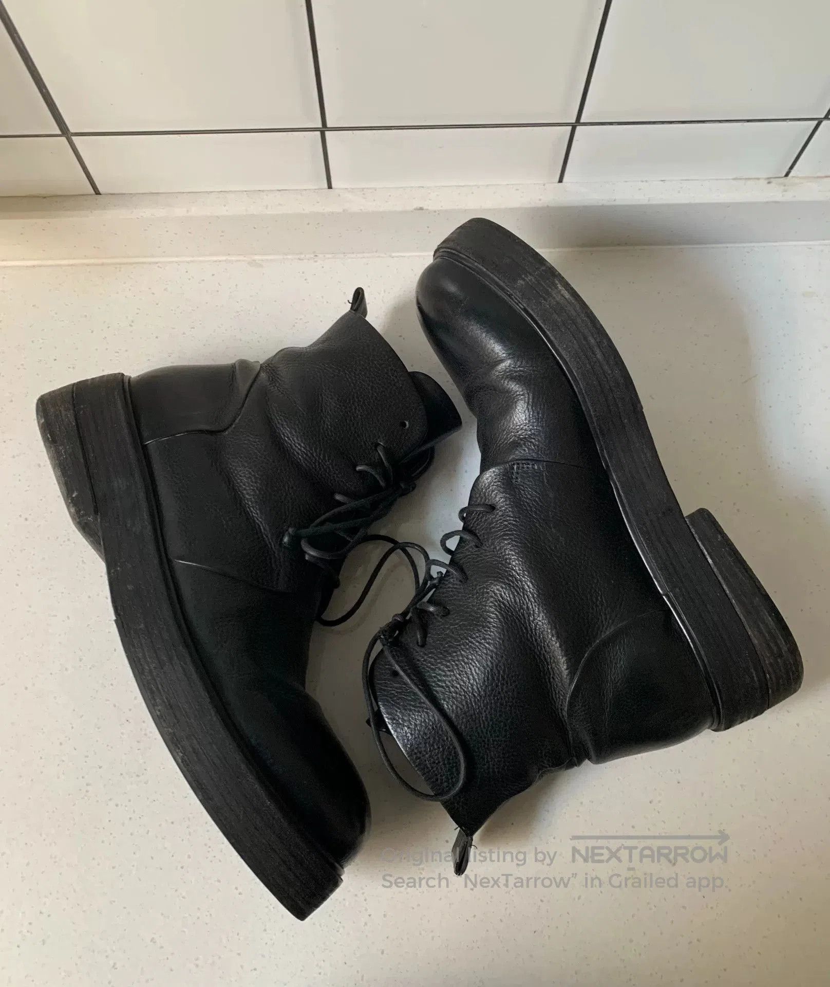 Marsell Marsell MM2846 Vegetable Tanned Calf Boots. Size US 10 / EU 43 - 3 Thumbnail