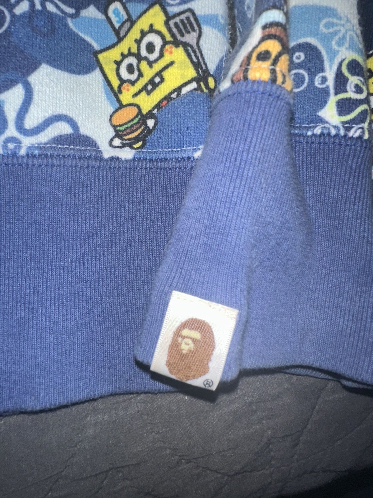 Bape Blue bape spongebob shark zip up hoodie Size US M / EU 48-50 / 2 - 2 Thumbnail