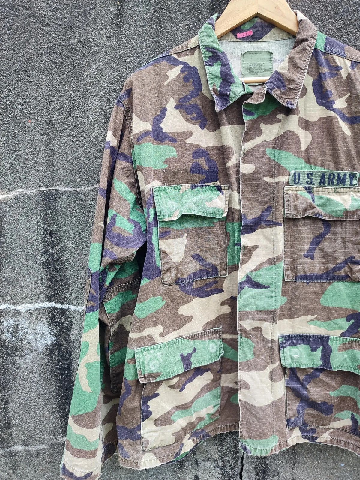 Vintage Vintage U.S. Army Woodland Camouflage BDU Jacket (1986) Size US L / EU 52-54 / 3 - 16 Thumbnail