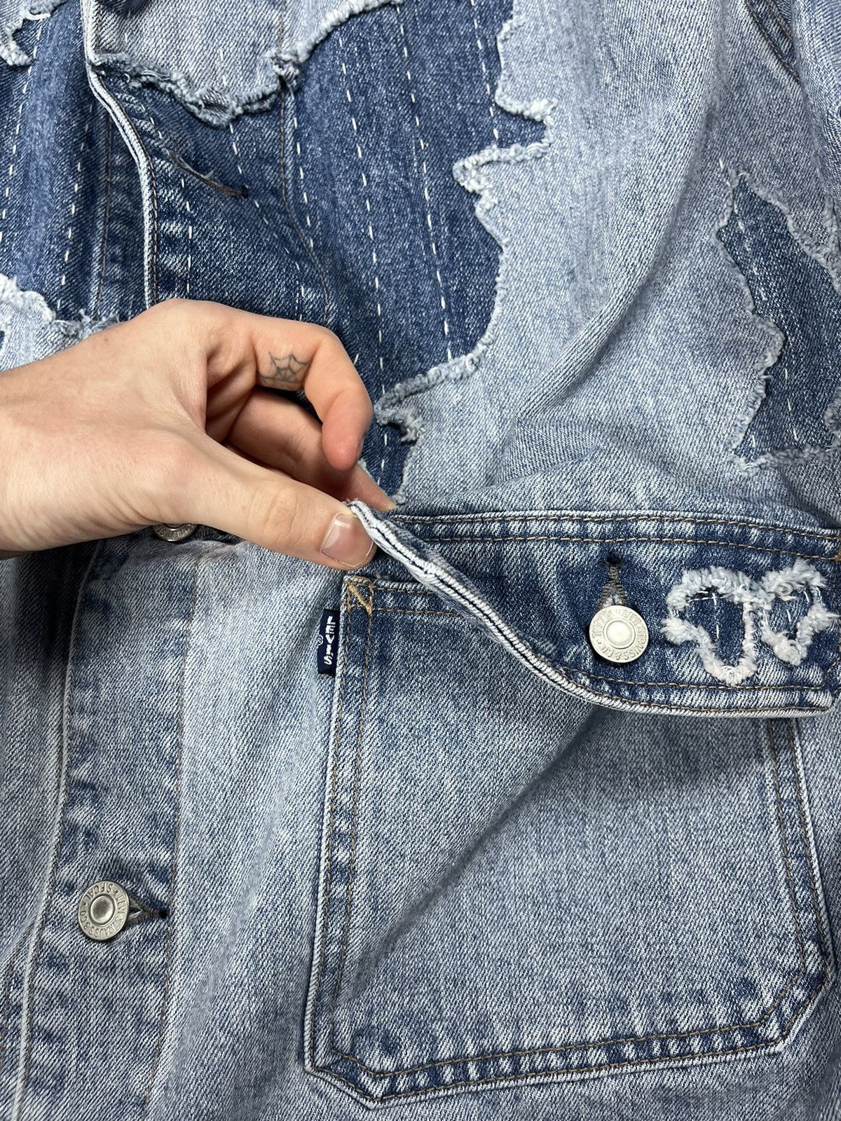 Levi's Made & Crafted Levi’s made in Japan sashiko utility trucker jacket rare Size US M / EU 48-50 / 2 - 7 Thumbnail