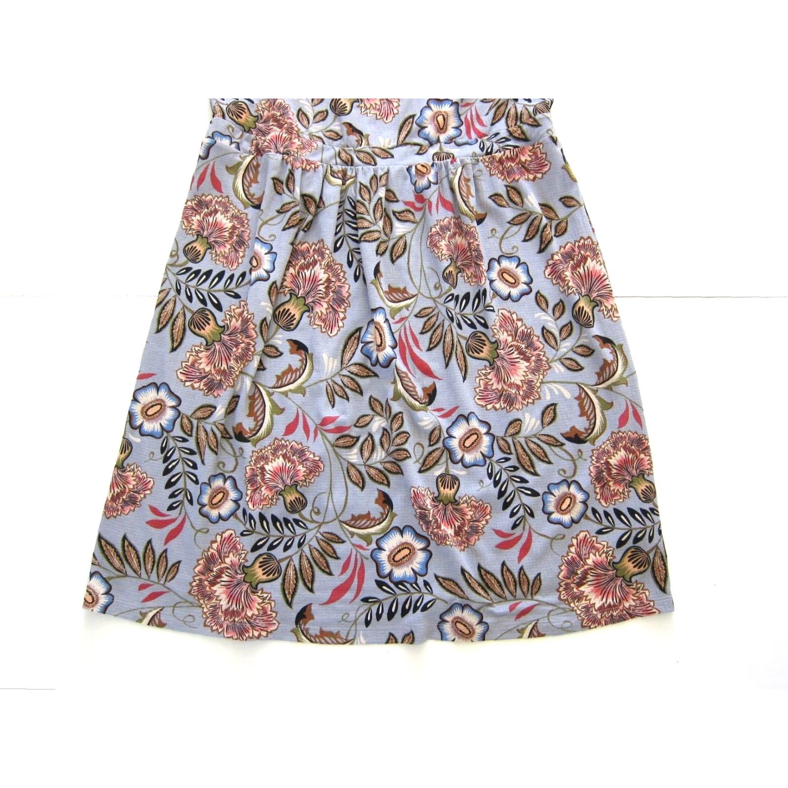 Pinko Cj Banks Purple Pink Brown Floral Stretch Sleeveless Tank Sun Dress Woman 1X Size XL / US 12-14 / IT 48-50 - 8 Thumbnail