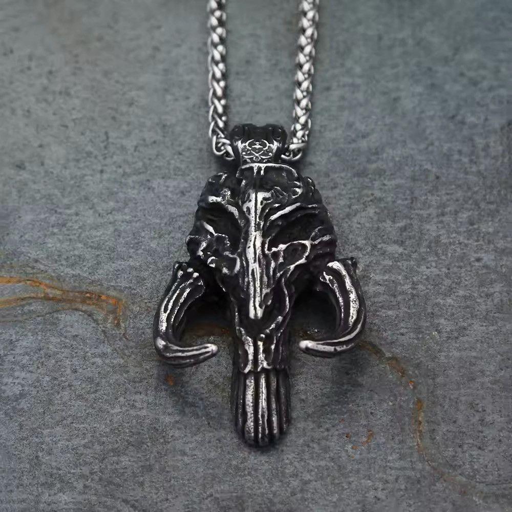Jewelry Gothic Punisher Skull Mask Necklace Size ONE SIZE - 1 Thumbnail