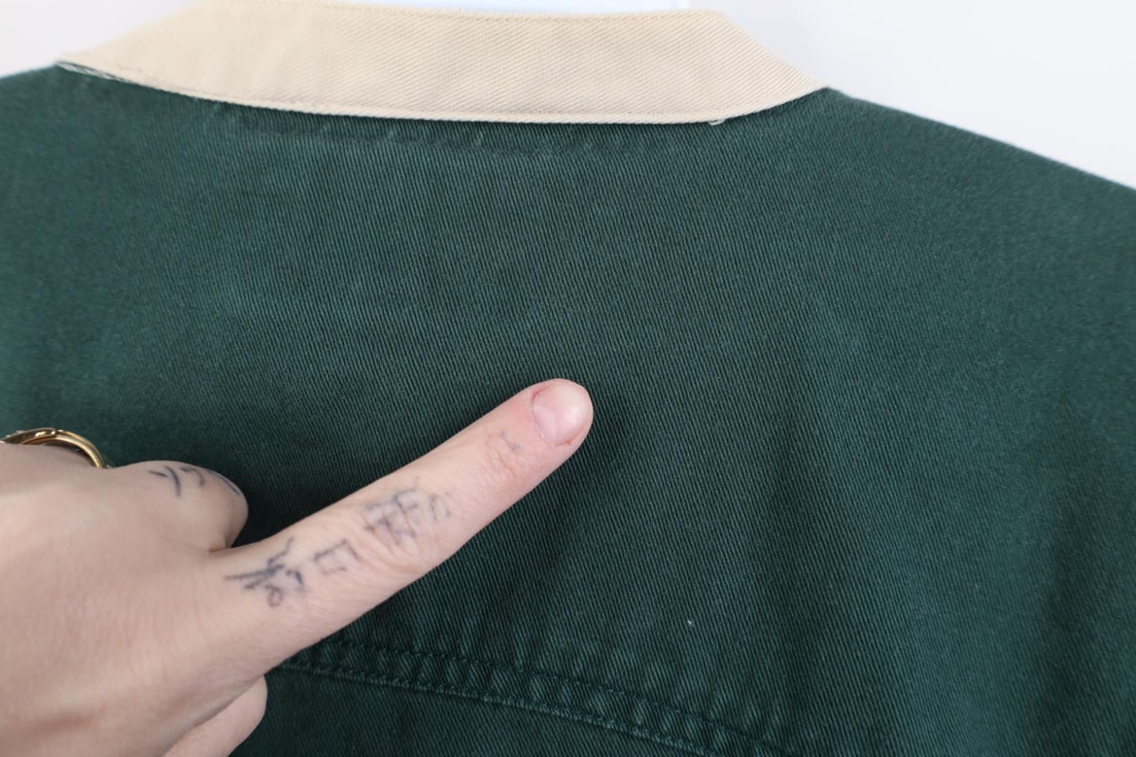 Vintage Vintage 90s Streetwear Cowboy Band Collar Button Shirt Green Size US XL / EU 56 / 4 - 10 Thumbnail