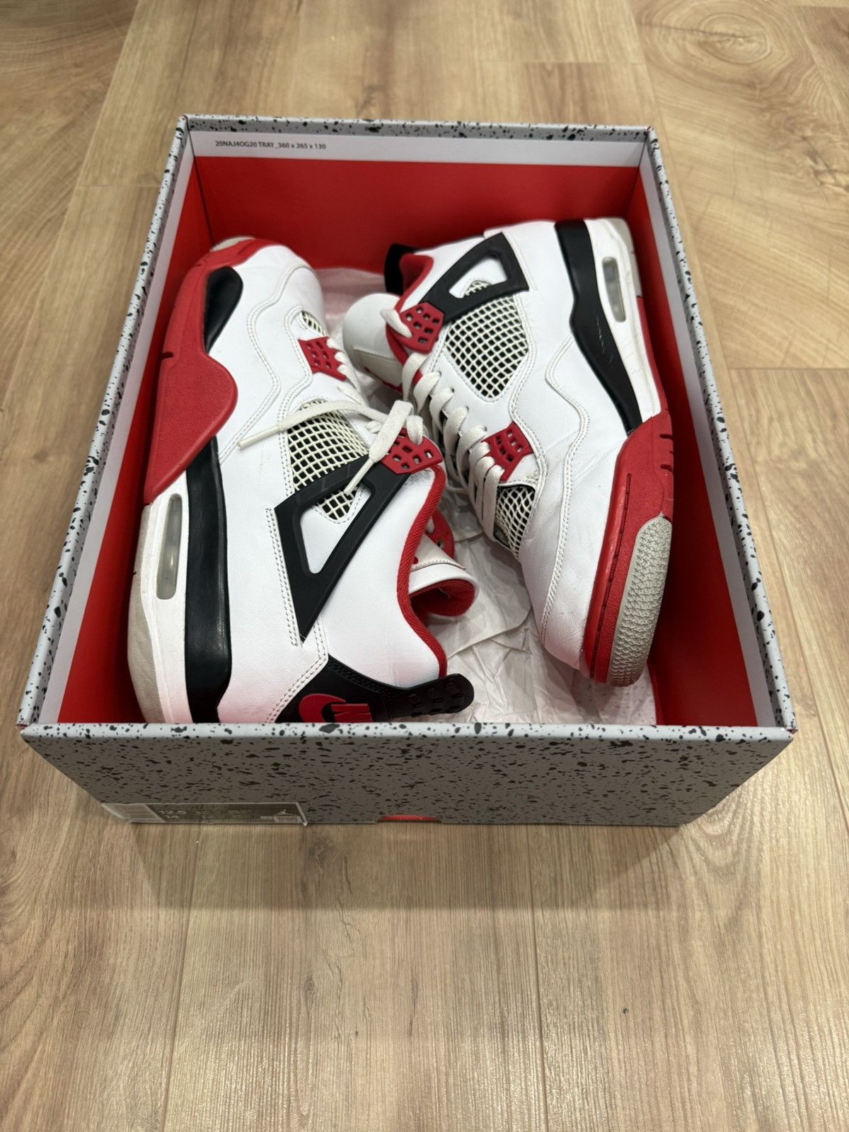 Jordan Brand Jordan 4 Retro “Fire Red” Size US 12.5 / EU 45-46 - 11 Thumbnail