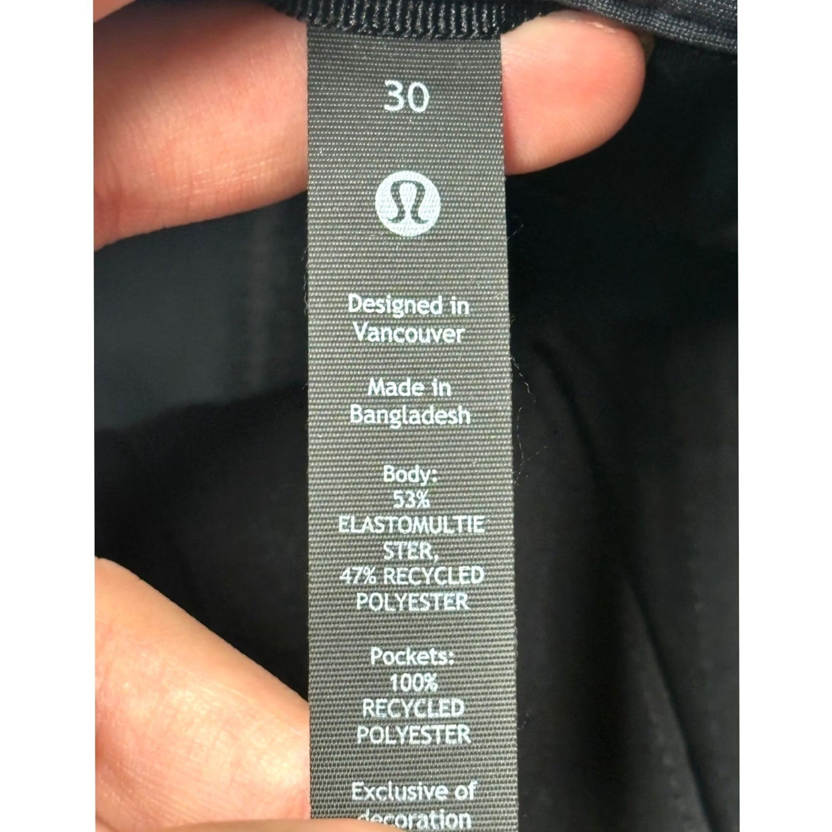 Lululemon Lululemon Commission Pant Slim Mens 30x31 Navy Blue Chino Straight Pocket 5-Pocket Moisture Wicking Quick Dry Stretch Easy Care Logo Zipper Button Size US 30 / EU 46 - 5 Thumbnail