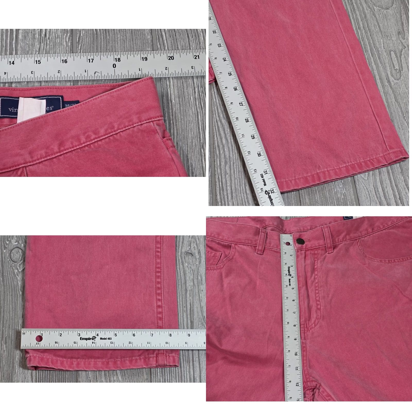 Vineyard Vines VINEYARD VINES 5-Pocket Pant Shirt Mens Pink Cotton Preppy Golf 38 x 32 Regular Modern Casual Business Wedding Size US 38 / EU 54 - 9 Thumbnail