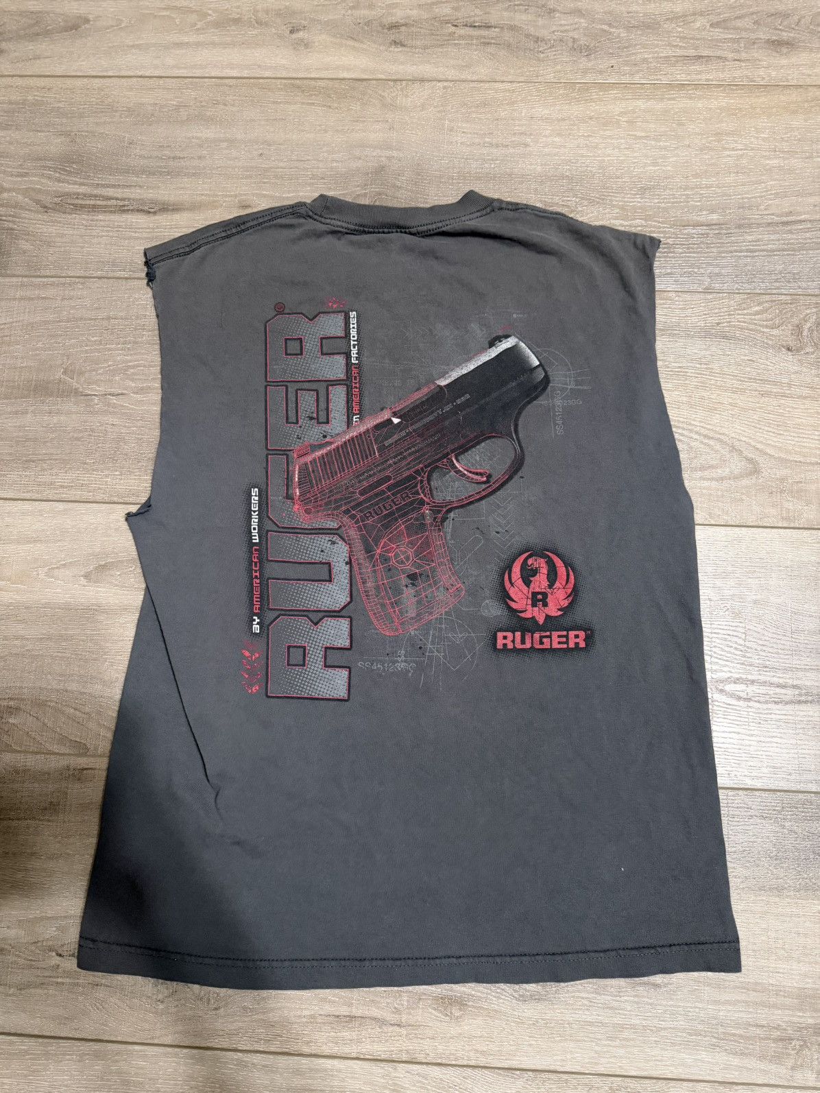 Vintage Vintage Pistol Cut-Off Shirt Size US L / EU 52-54 / 3 - 1 Thumbnail