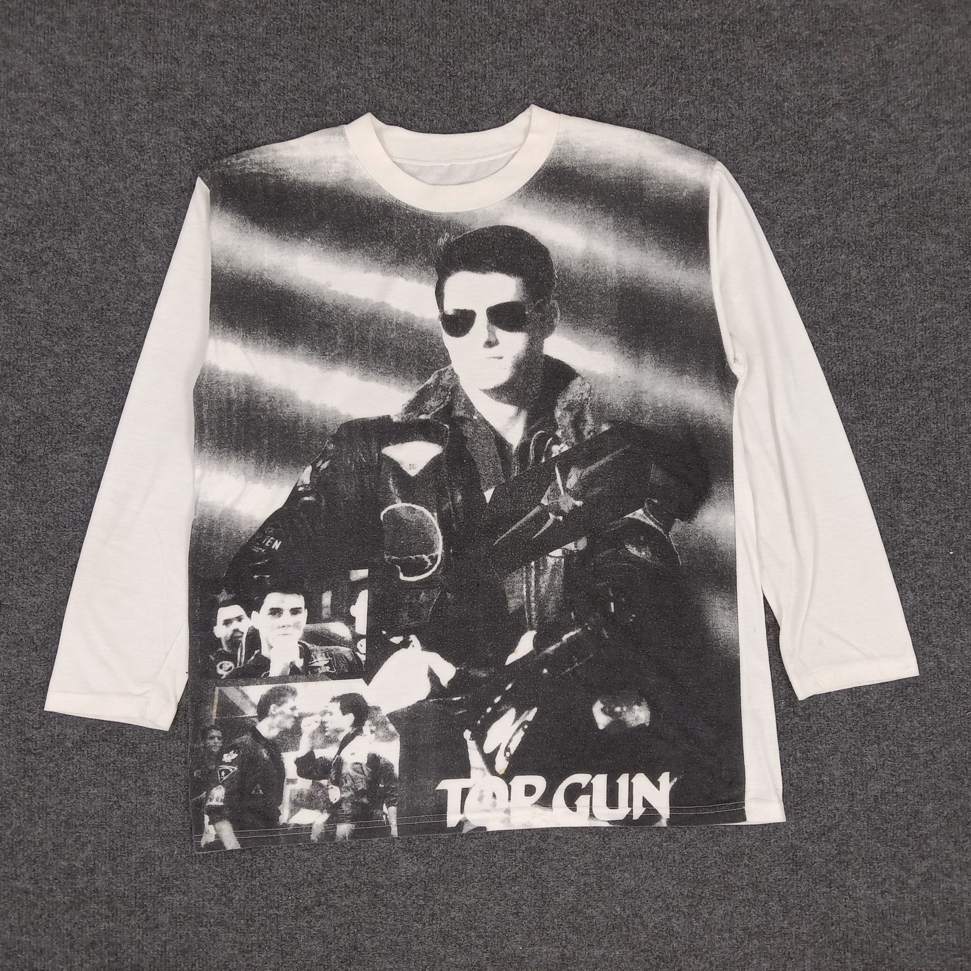 Vintage Top Gun American Movie Long Sleeve Tshirt Size US M / EU 48-50 / 2 - 1 Thumbnail