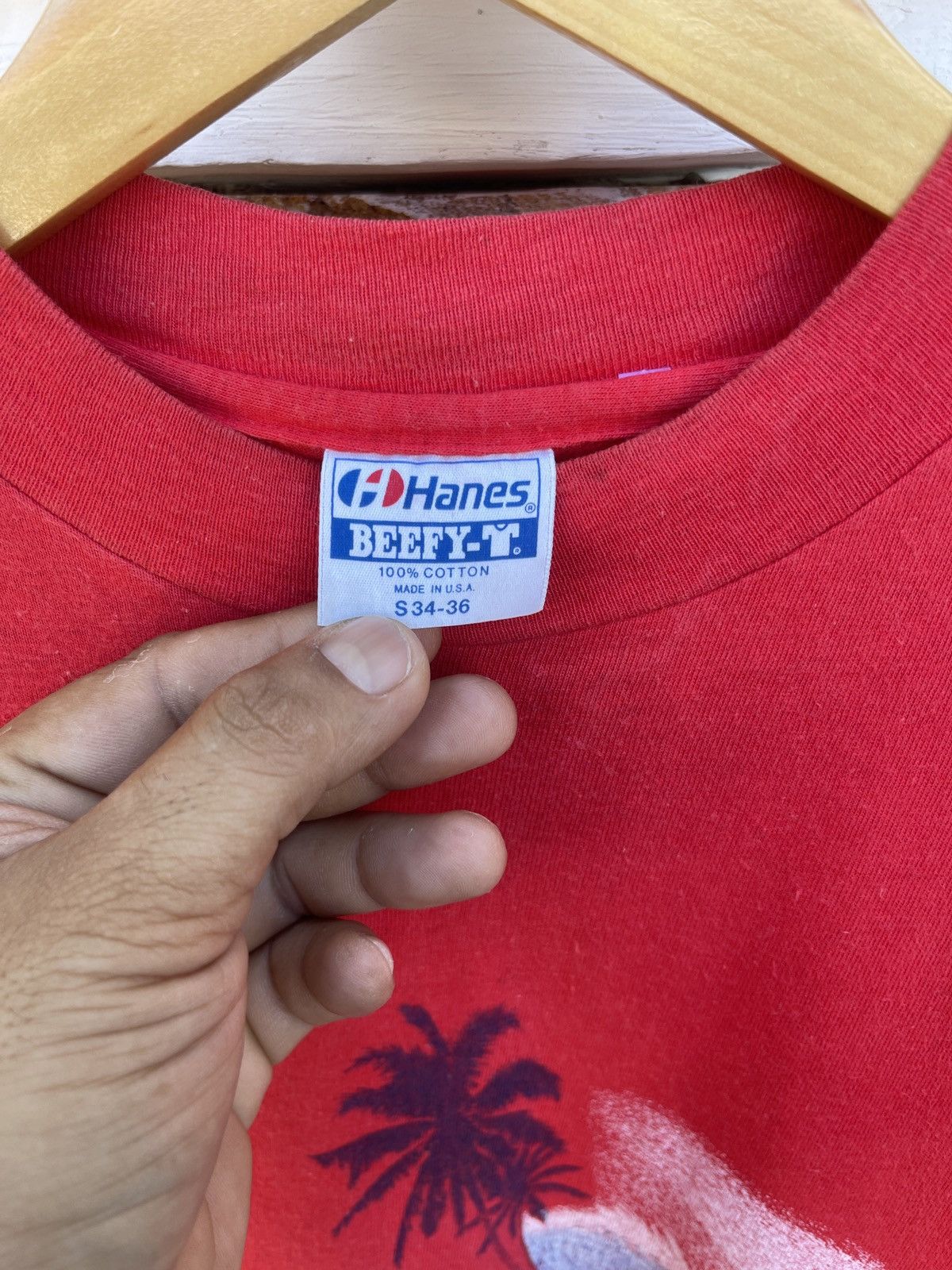 Vintage LastDrop🔥Rare🔥Vintage 80s Hawaii Hanes Single Stitch T-Shirt Size US S / EU 44-46 / 1 - 5 Thumbnail