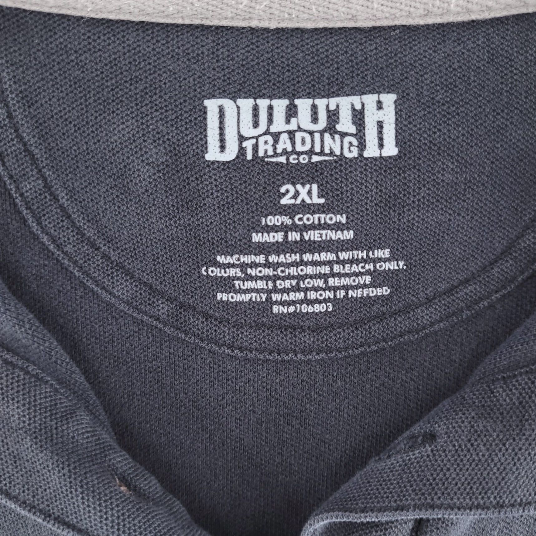 CO Duluth Polo Shirt Mens 2XL Gray Short Sleeve Knit Casual Work Vintage No Size US XXL / EU 58 / 5 - 4 Thumbnail
