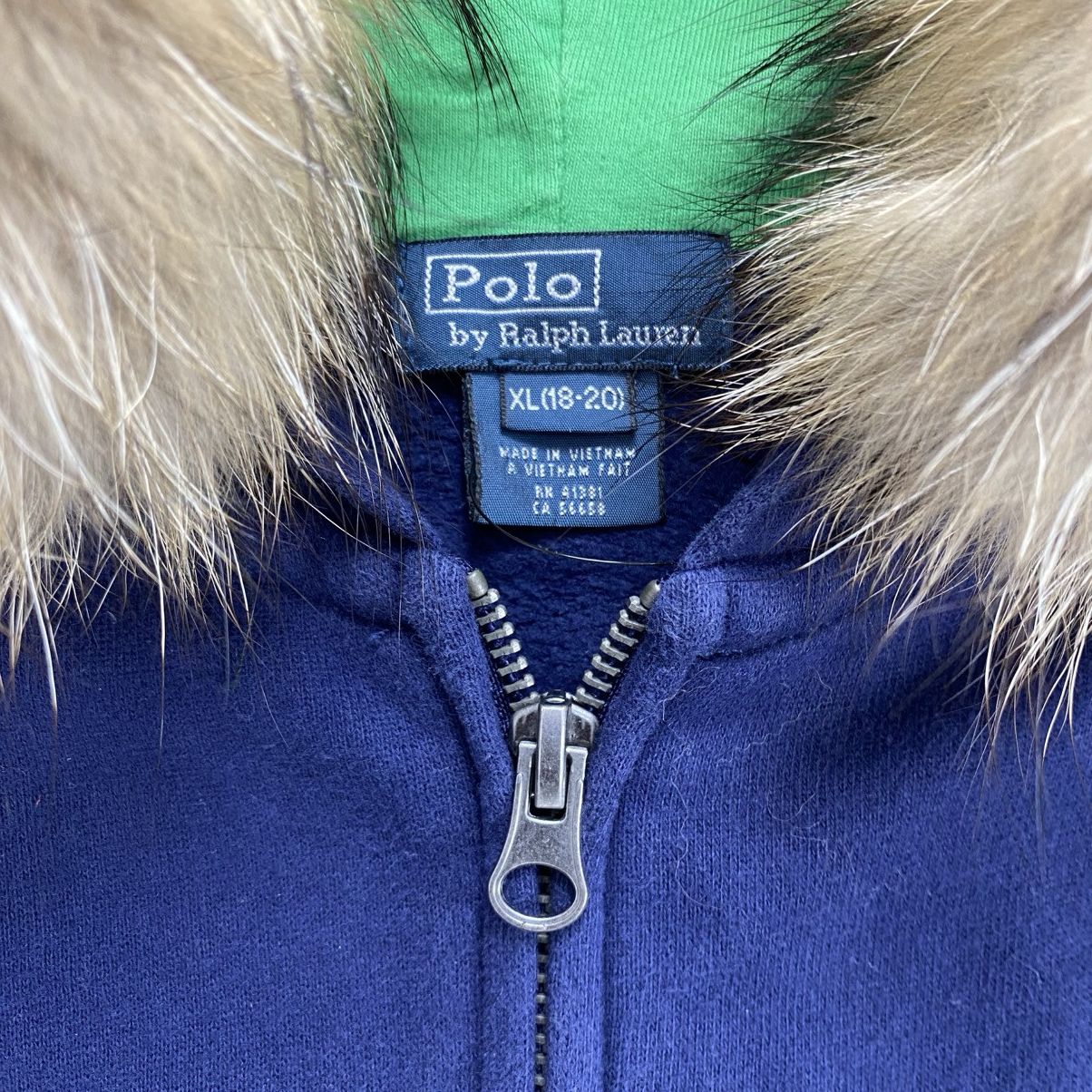 Lo Life 2000s Polo Ralph Lauren Fur ZipHoodie IfSixWasNine LGB Style Size US L / EU 52-54 / 3 - 6 Thumbnail
