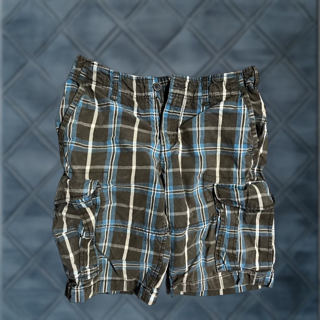 H&M LOGG Plaid Cargo Shorts Sz 29 Mens Loose Fit Multicolor H&M Casual Size US 29 - 1 Thumbnail