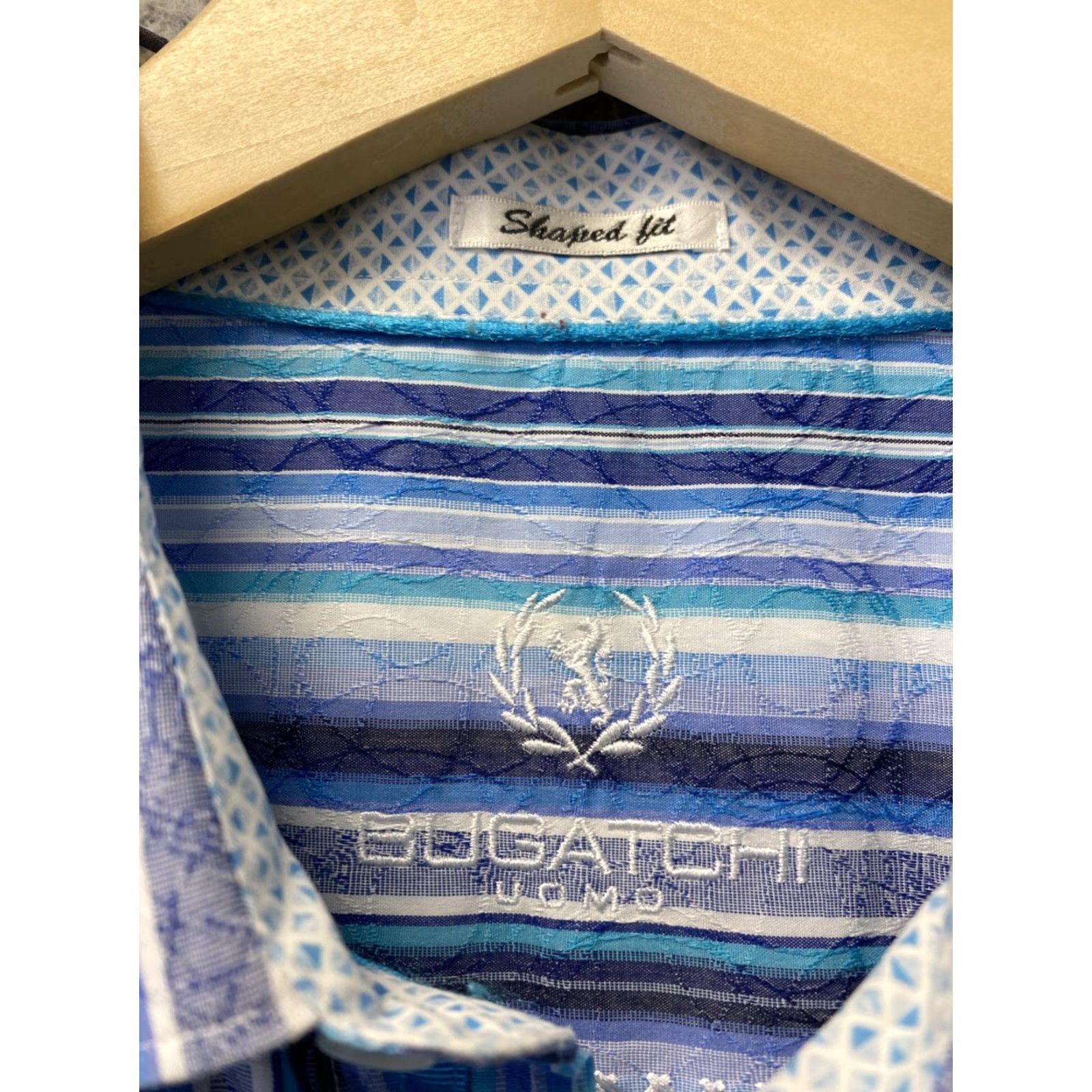 BUGATCHI BUGATCHI Mens Large Long Sleeve Button-Up Shirt Multicolor Cotton Unique Size US L / EU 52-54 / 3 - 3 Thumbnail