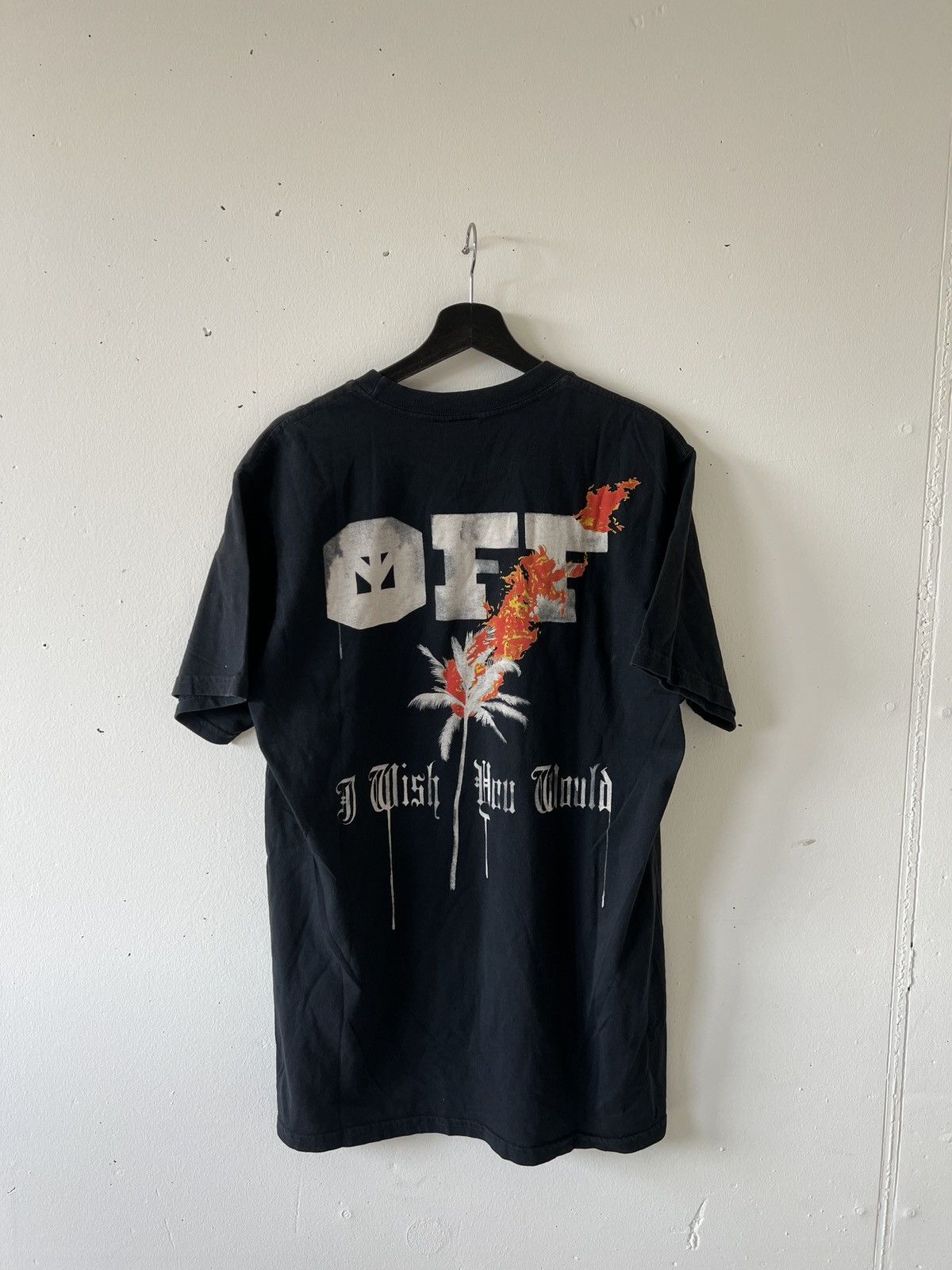 image of Off-White X Babylon „I Wish They Would“ T-Shirt in Black, Men's (Size Large)