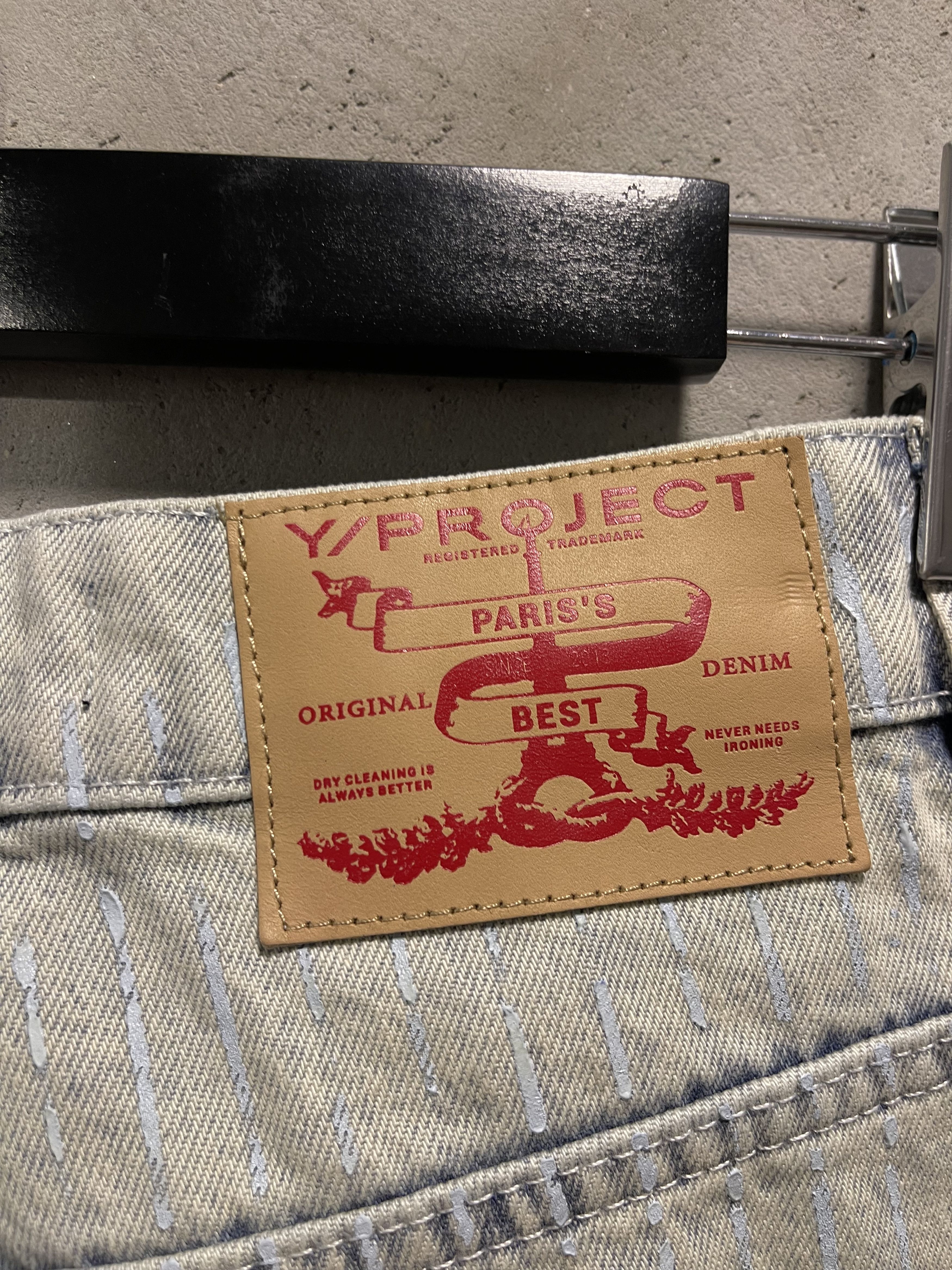 Y/Project Y/Project Vine Embroidery Denim in Bleach Indigo Size US 32 / EU 48 - 4 Thumbnail