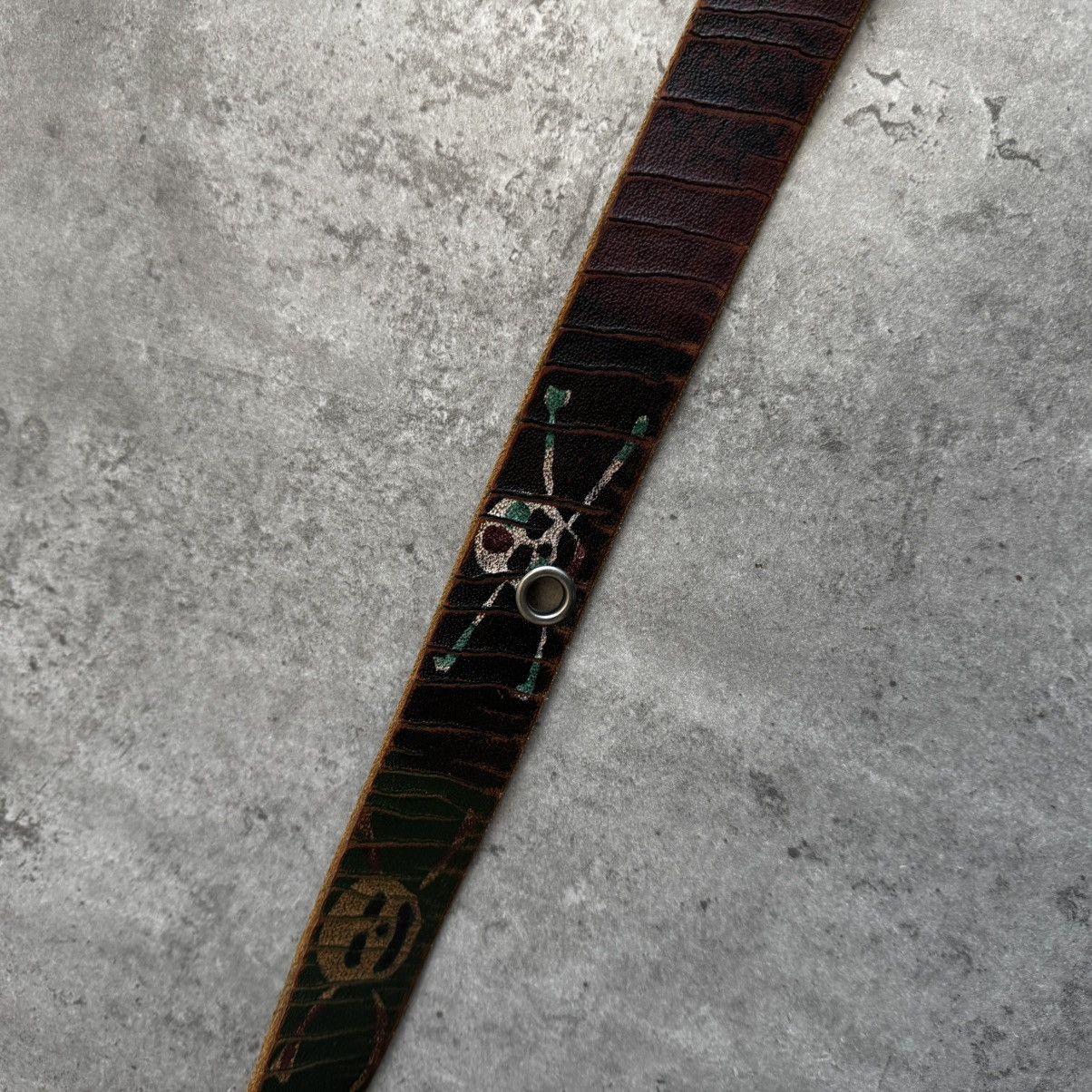 Leather Art Classic Leather Avant Garde Belt Hand Made in Italy Size ONE SIZE - 7 Thumbnail