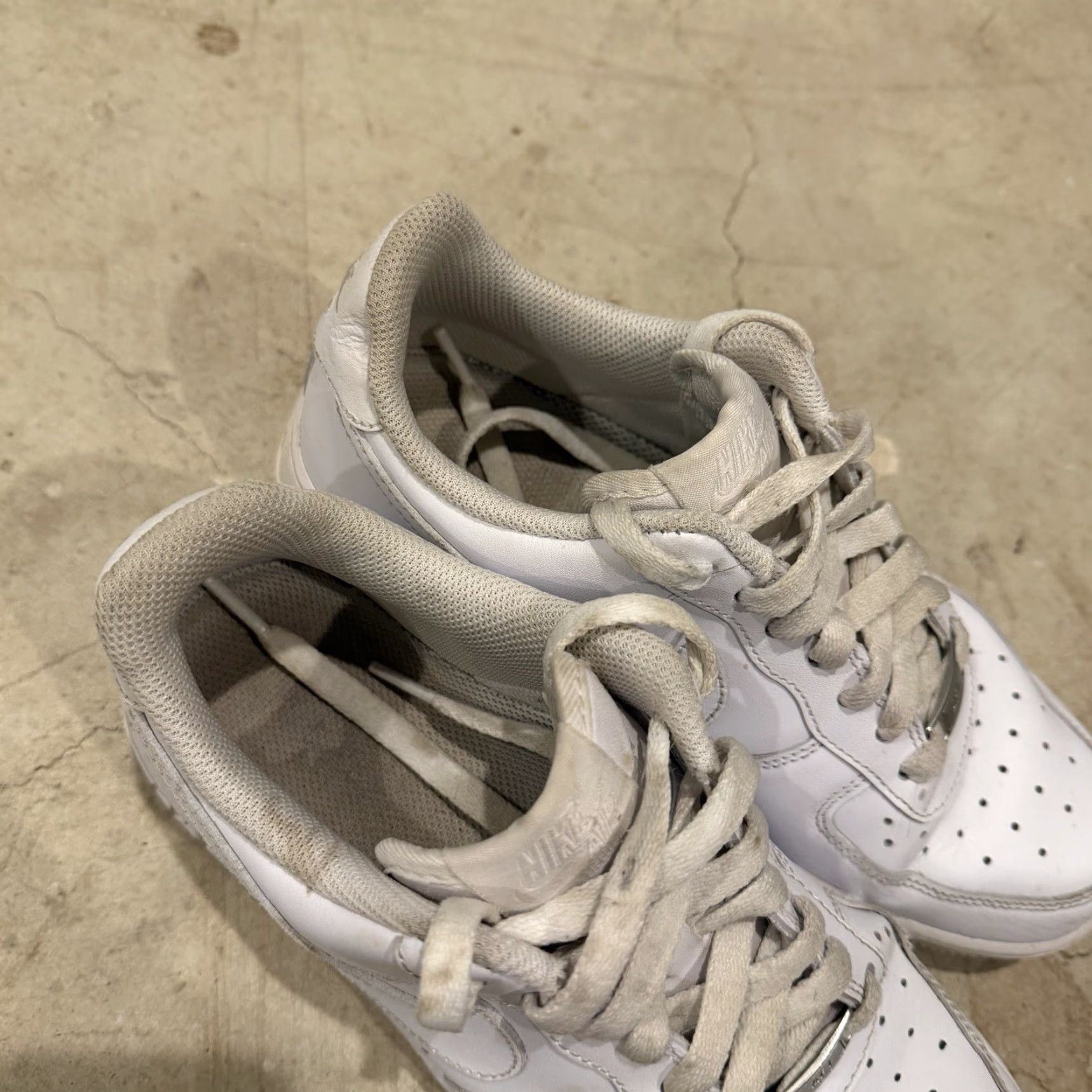 Nike Nike Air Force 1 Women's Sneakers Size 8 White Used Condition Size US 8 / IT 38 - 3 Thumbnail