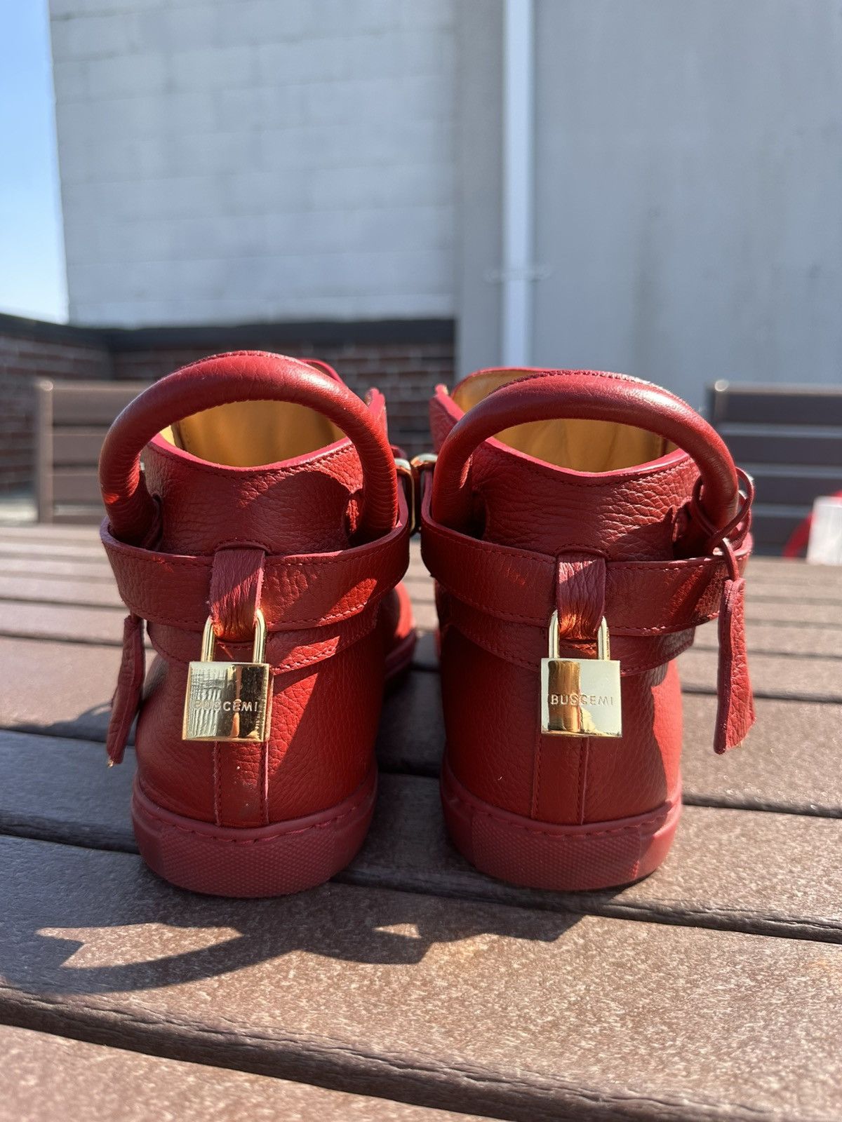 Buscemi Buscemi “Deep Red” 100MM Sneakers Size US 10 / EU 43 - 5 Thumbnail