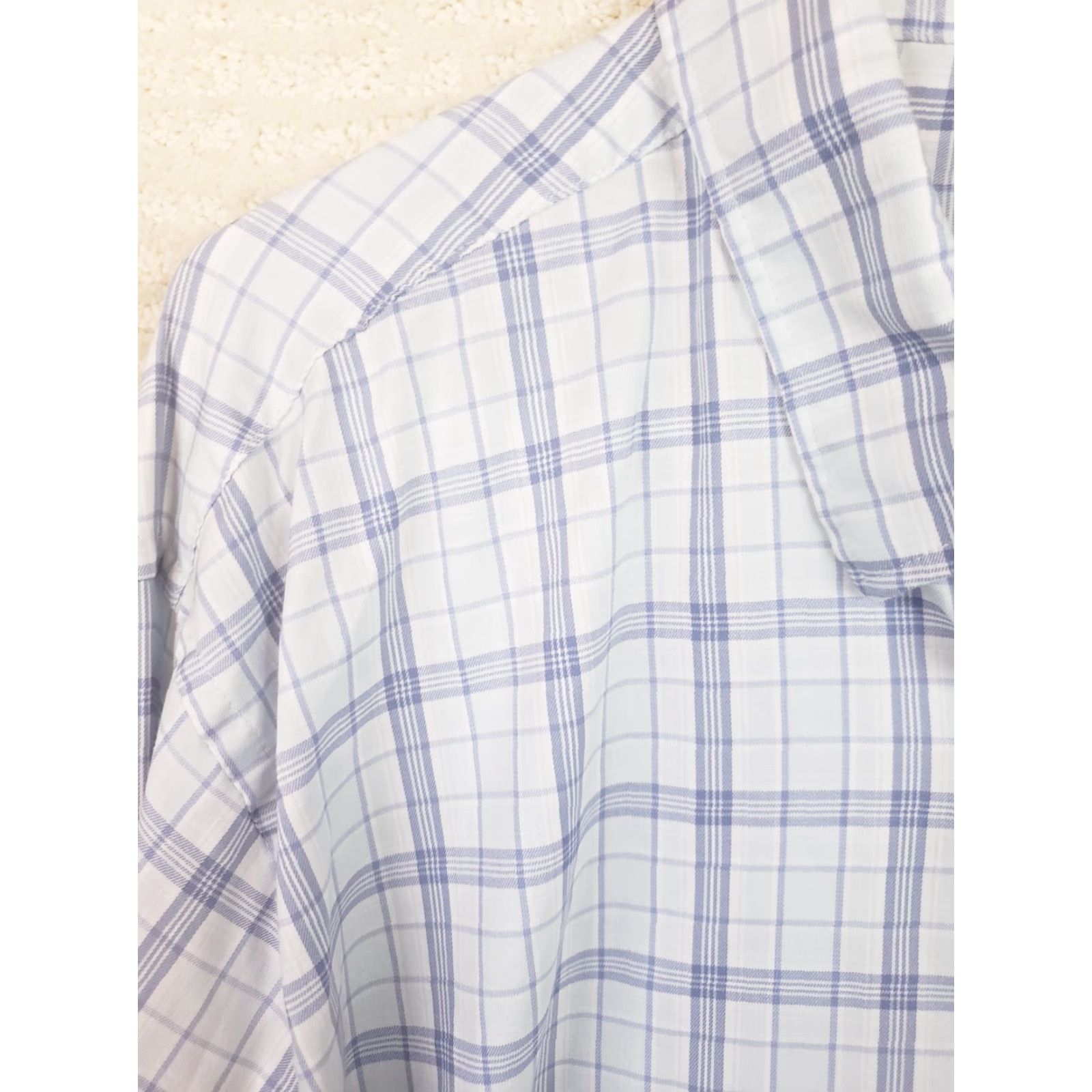 Faherty Faherty Button-Up Shirt Plaid Multicolor 100% Cotton Long Sleeve XL/XXL Regular Fit Mens Size US XXL / EU 58 / 5 - 6 Thumbnail