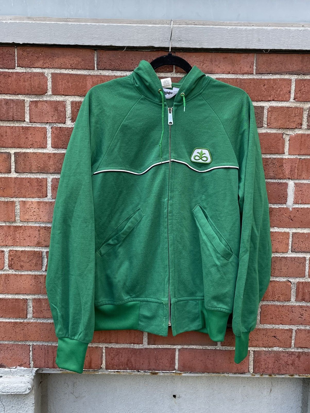 Swingster Vintage 80s Swingster Pioneer Seeds Full Zip Hoodie Size US L / EU 52-54 / 3 - 1 Thumbnail