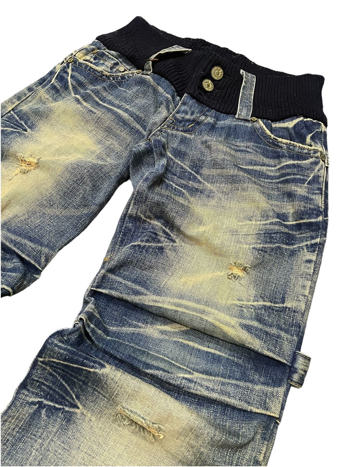 If Six Was Nine × Le Grande Bleu (L.G.B.) G.O.A LGB Junyawatanabe Style Tornado Carpenter Mud Jeans Size US 30 / EU 46 - 7 Thumbnail