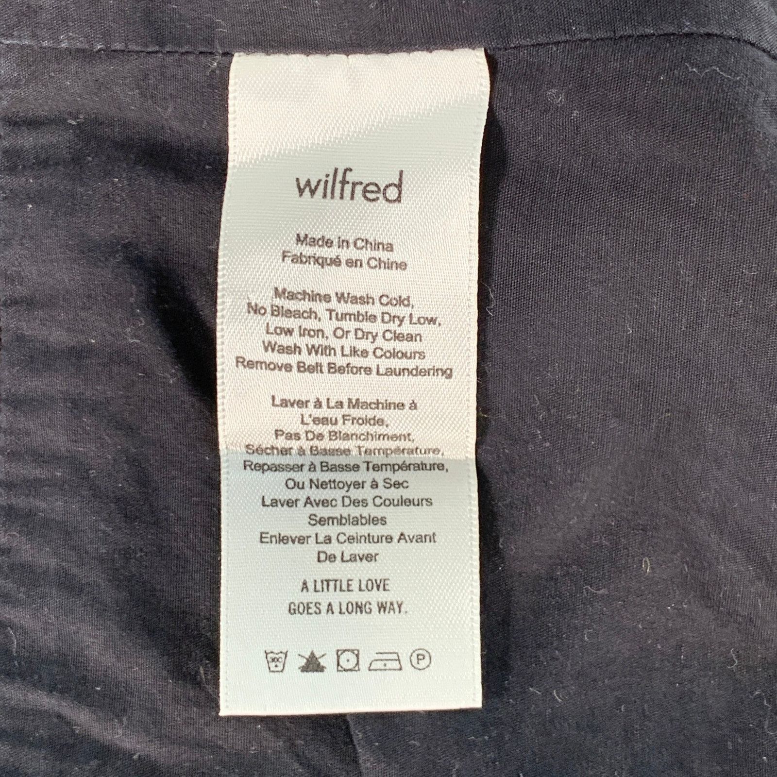 Other WILFRED Size M Black Cotton Twill Corset Zip Up Belt Size ONE SIZE - 5 Thumbnail