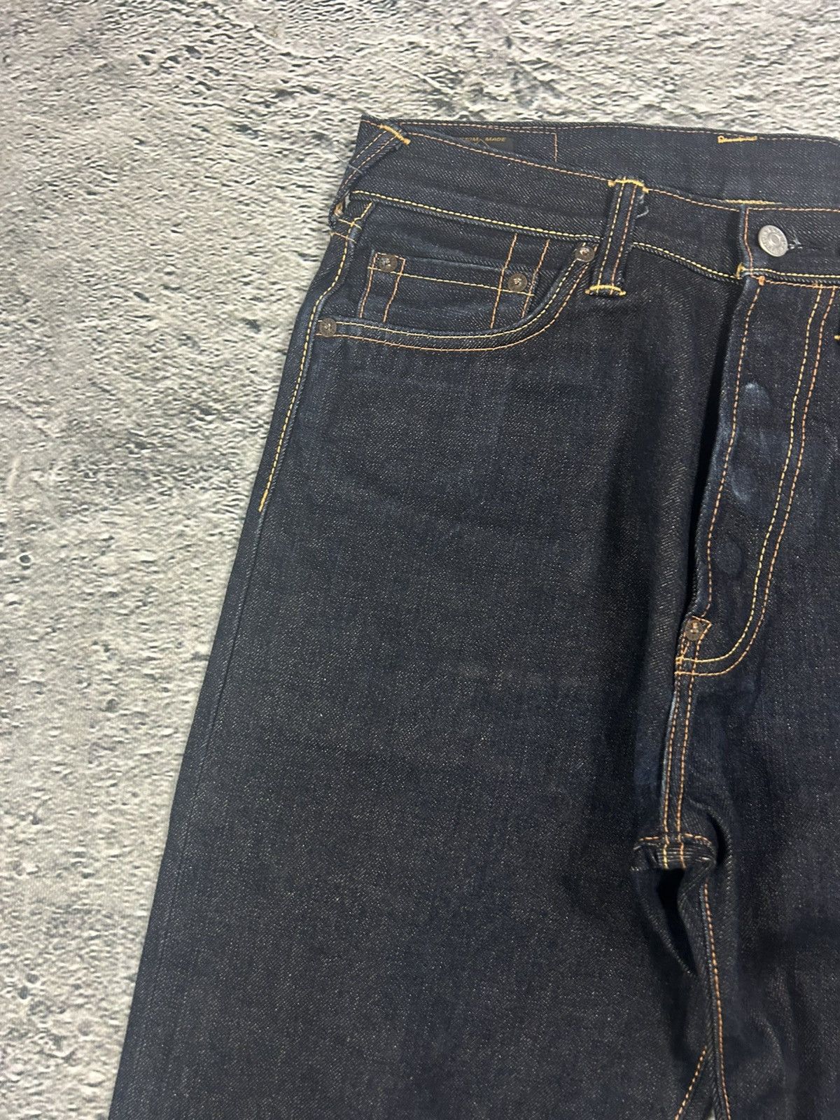 Evisu Evisu jeans daicock big logo yellow selvedge denim Size US 29 - 7 Thumbnail