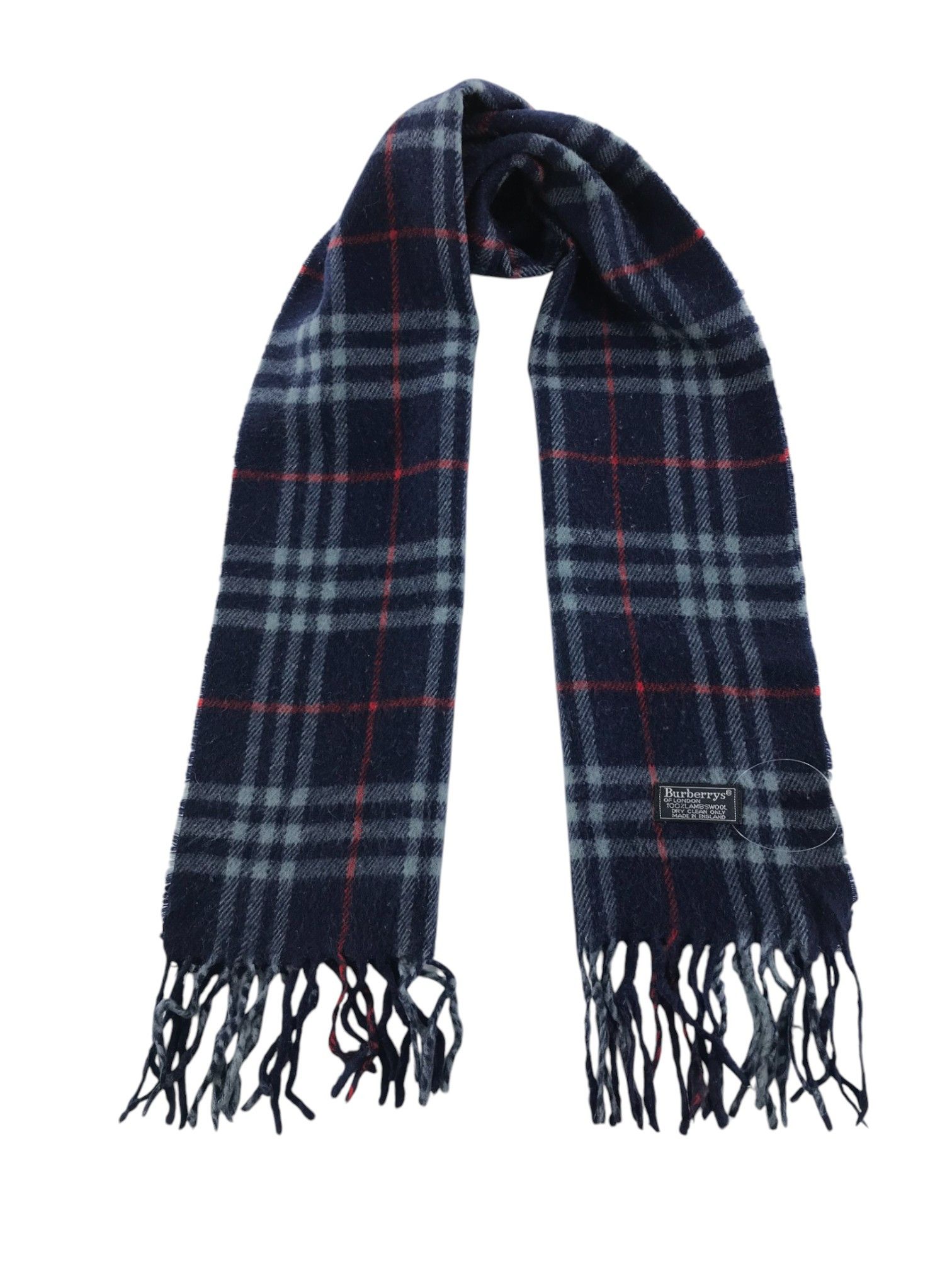 Burberry × Vintage Burberry Scarf / Muffler / Neckwear - WW2438 Size ONE SIZE - 1 Thumbnail