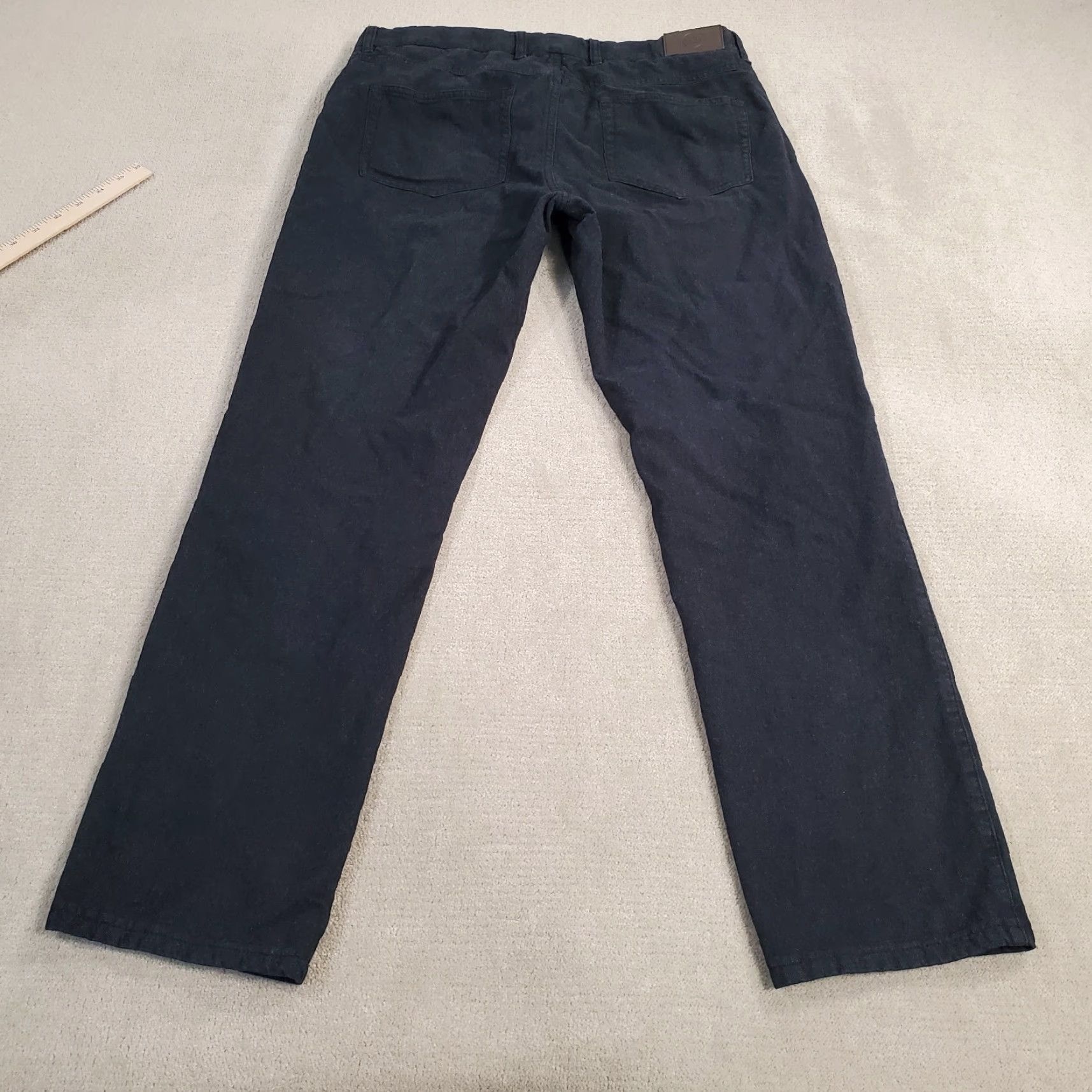 Peter Millar Peter Millar Pants Mens 36x29 Black Chino Flat Front 5 Pocket Lightweight Logo Front Size US 36 / EU 52 - 7 Thumbnail