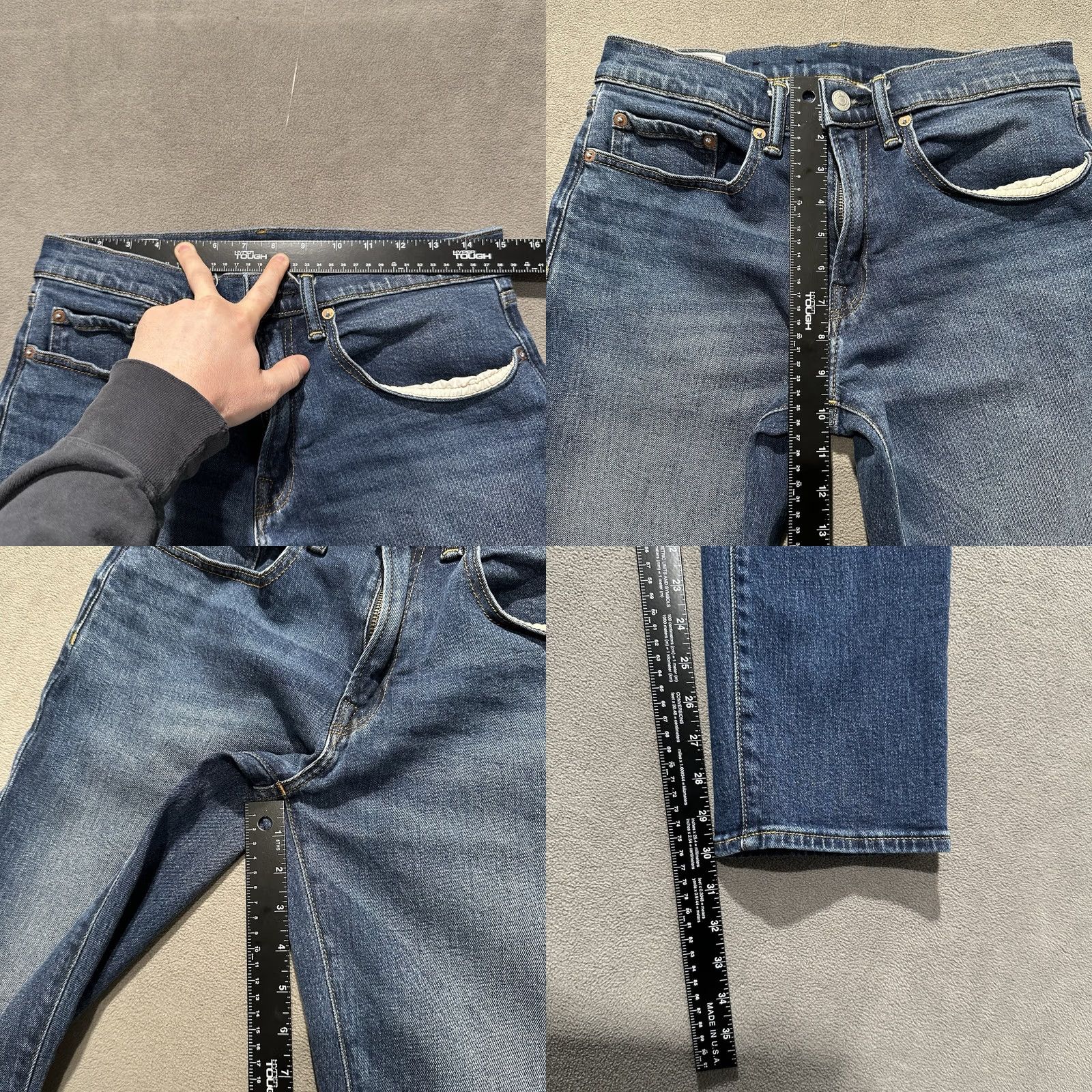 Gap GAP Jeans Mens 31x32 Slim Fit Soft Flex Stretch Blue Denim Medium Wash GUC Size US 31 - 9 Thumbnail
