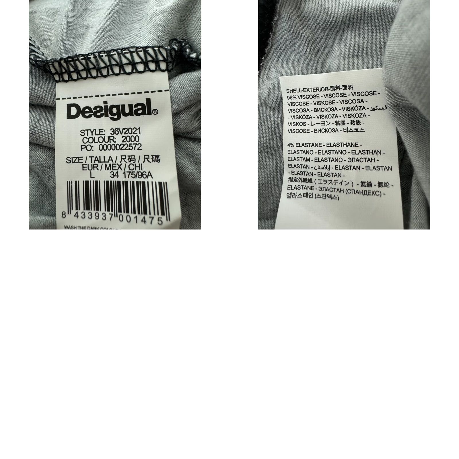 Desigual Desigual Dress L Womens Midi A-Line Black 26V2021 Size L / US 10 / IT 46 - 8 Thumbnail